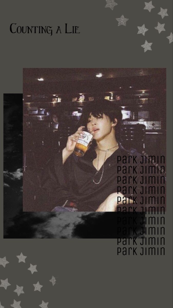 Aesthetic Jimin Black Wallpaper
