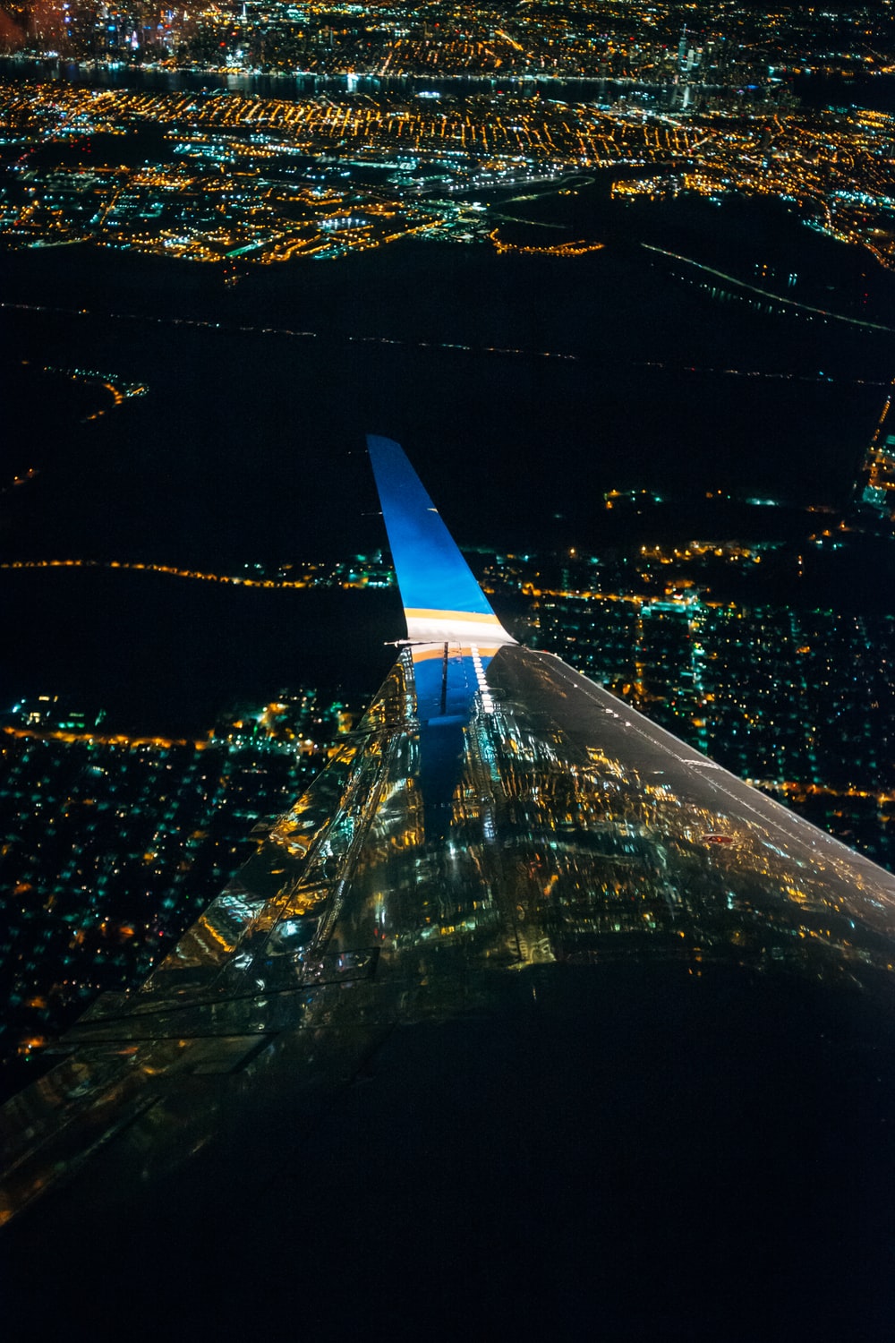 Airplane Night Picture. Download Free Image