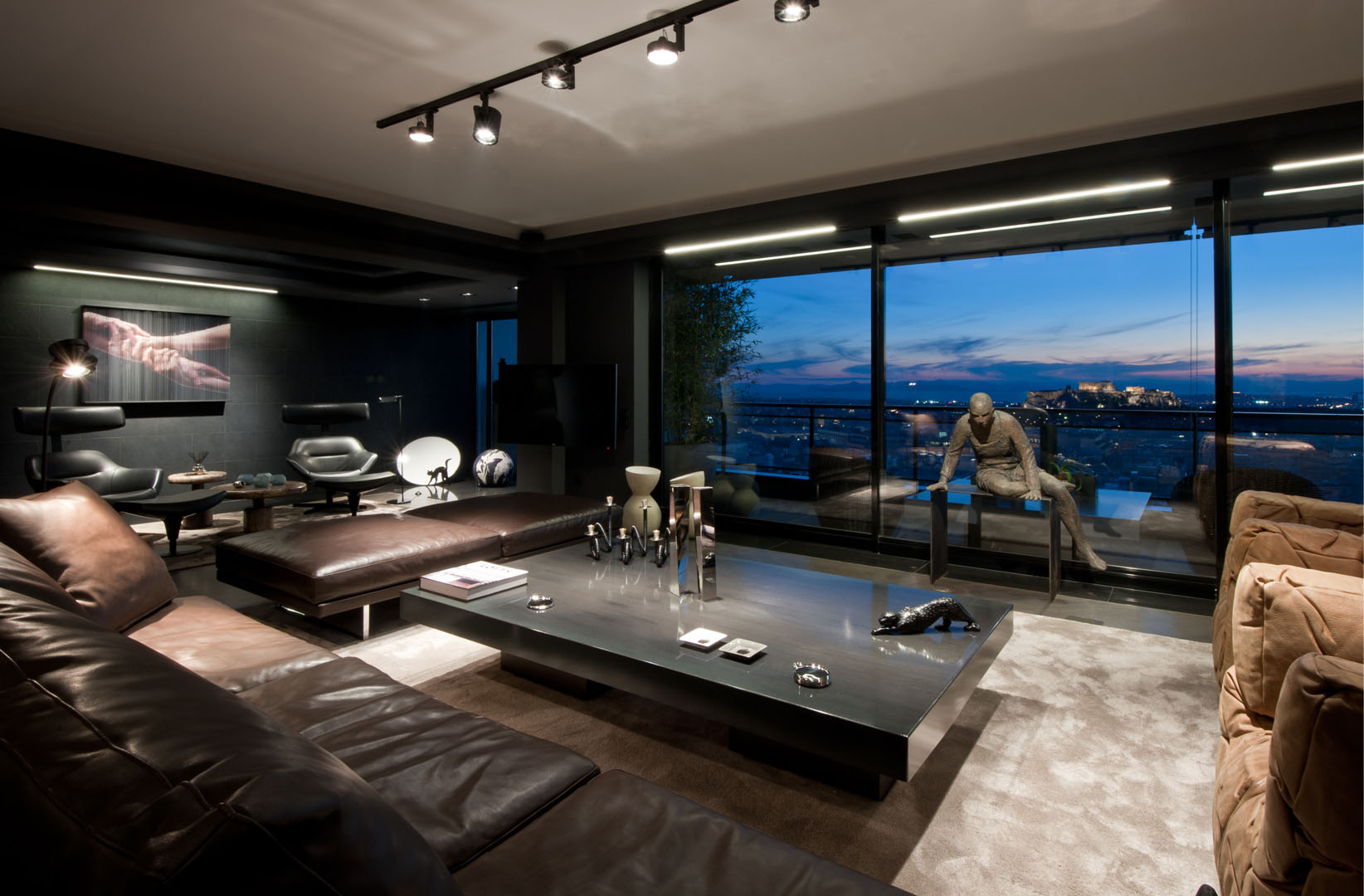 Luxury Dark Living Room