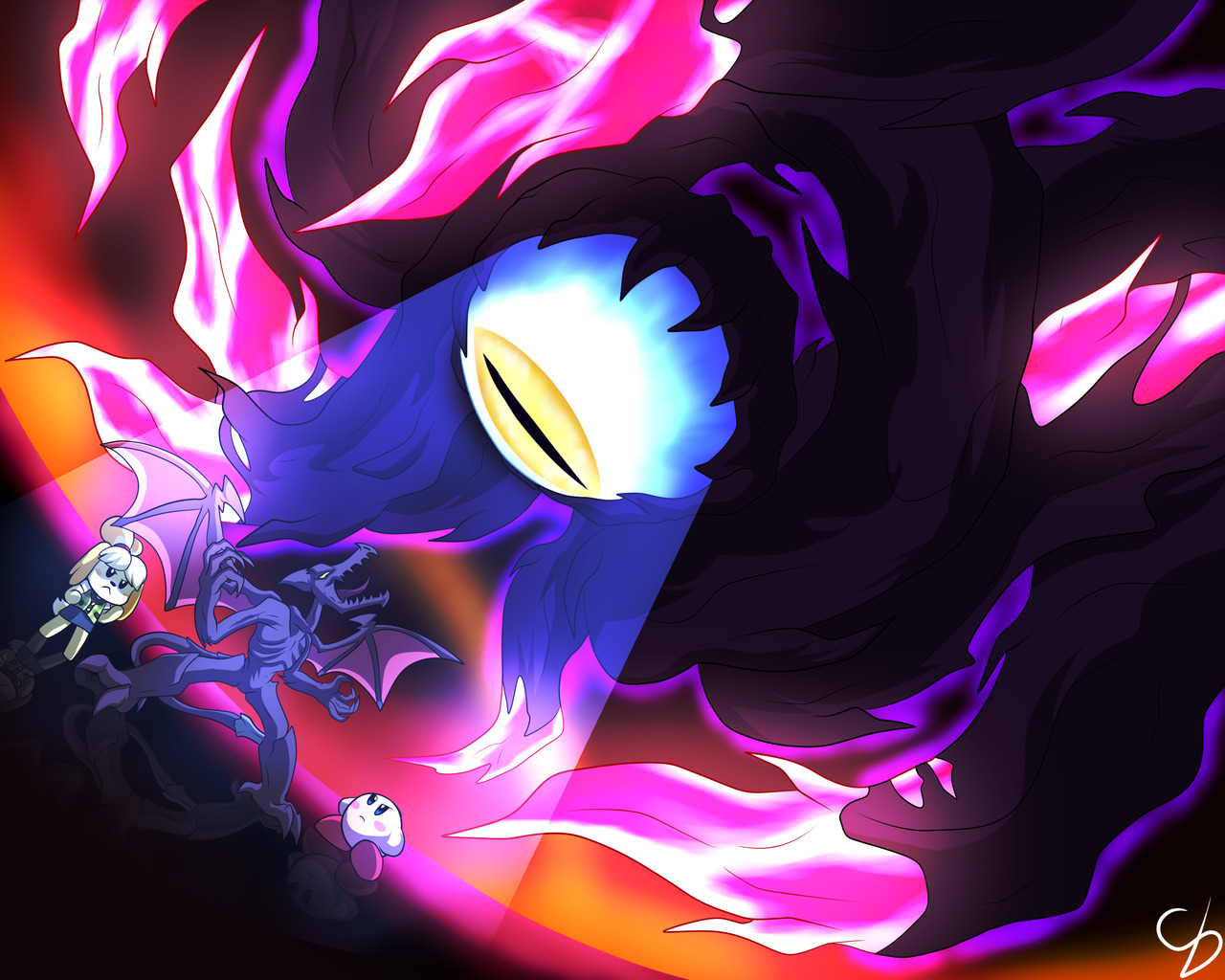 ColorDrake Commissions: Close!, “Fight back the Dark (Dharkon)” “The new smash was