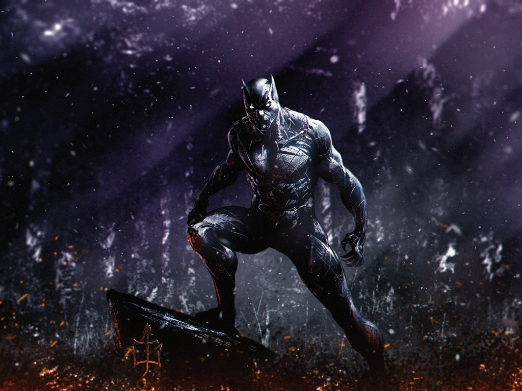 Dark, superhero, marvel, black panther wallpaper, HD image, picture, background, 59a005