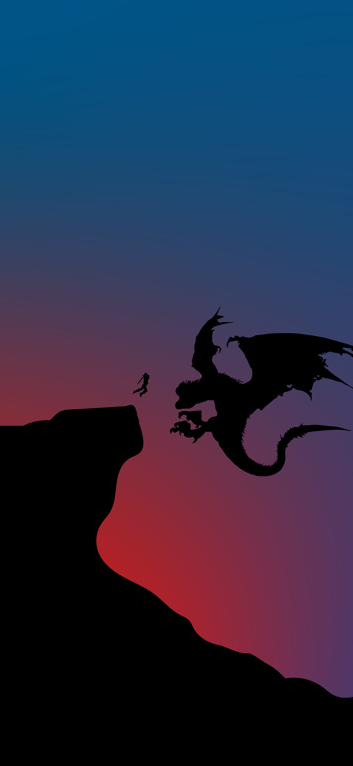 iPhone wallpaper HD 4k Witcher vs Draconid