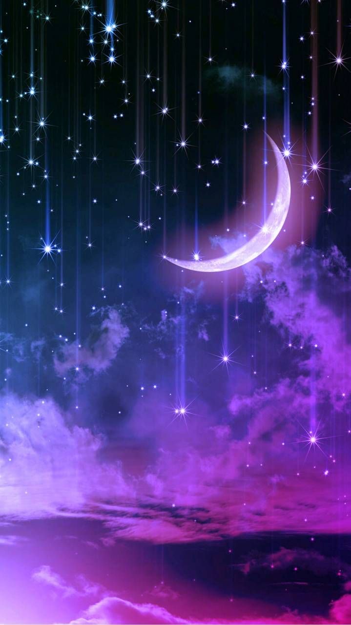 Download Majestic moon part 2 wallpaper by victoriaashton now. Browse m. Purple galaxy wallpaper, Pretty wallpaper, Galaxy wallpaper iphone