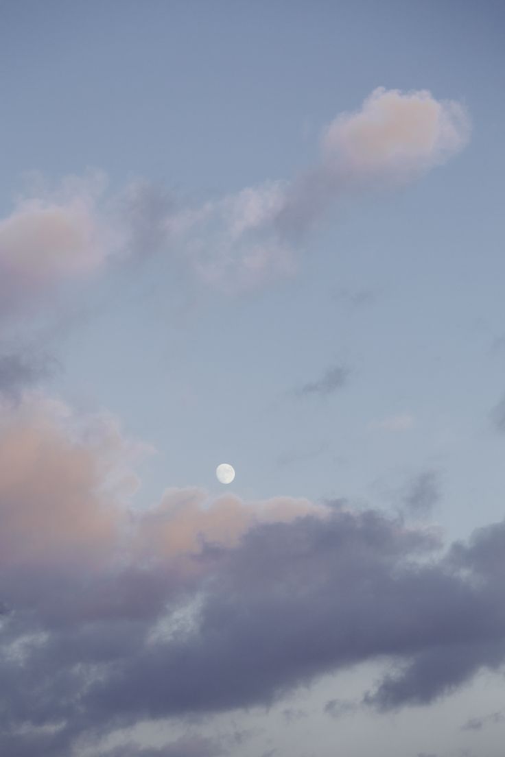 moon in pastel clouds way of seeing. Pastel clouds, Clouds, Pretty sky