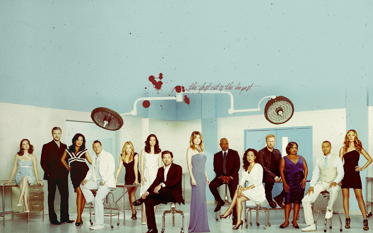 Grey's Season 7 Cast's Anatomy Wallpaper