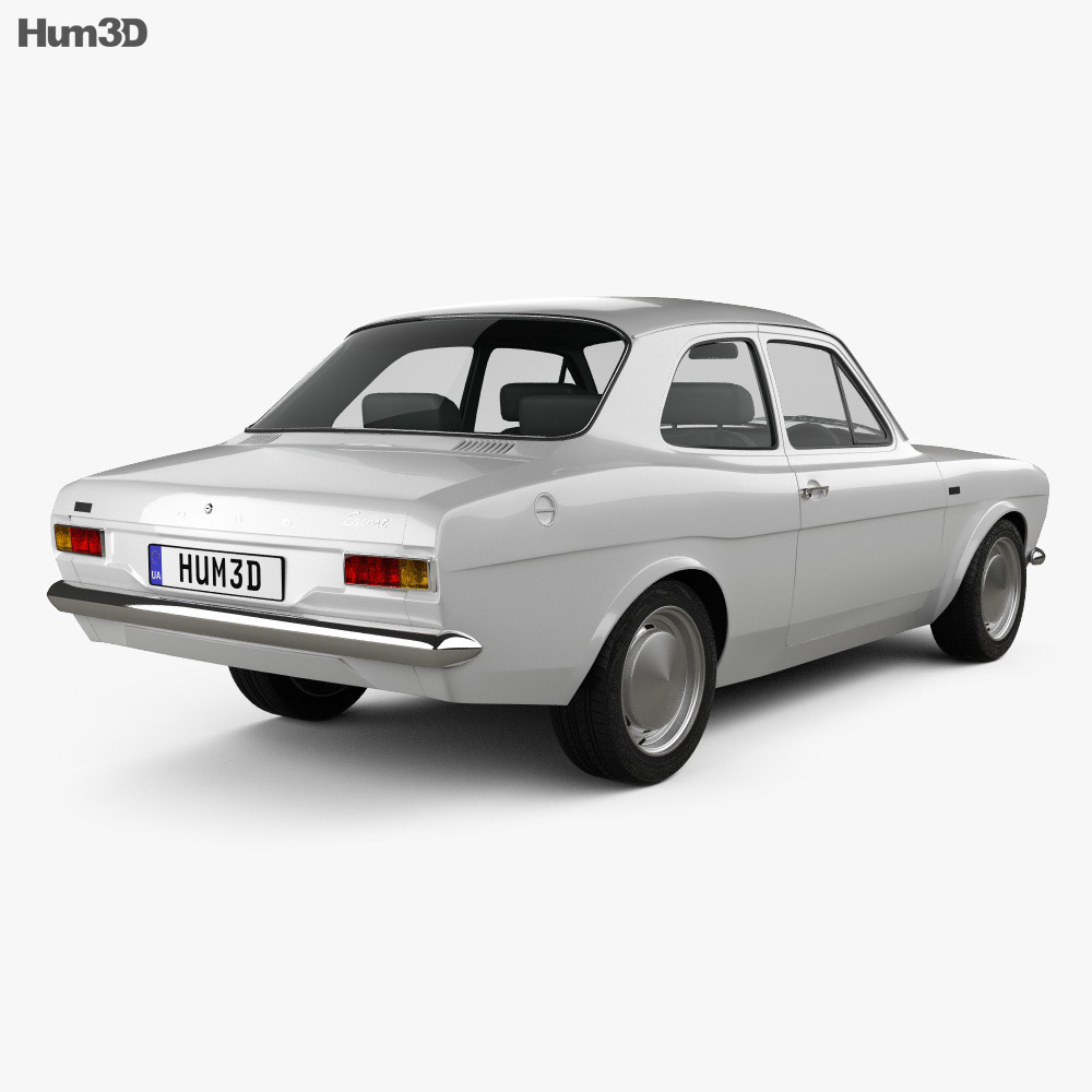 Ford Escort RS1600 1970 3D model on Hum3D
