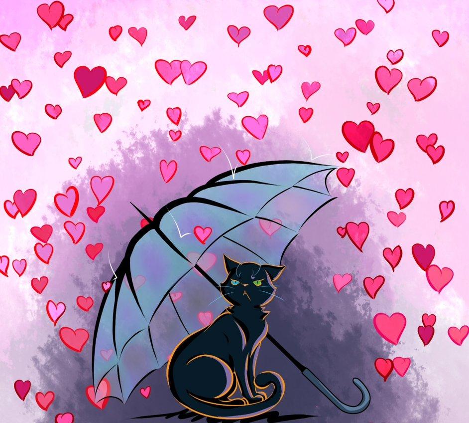 Cat And Dog Valentines Day Wallpaper