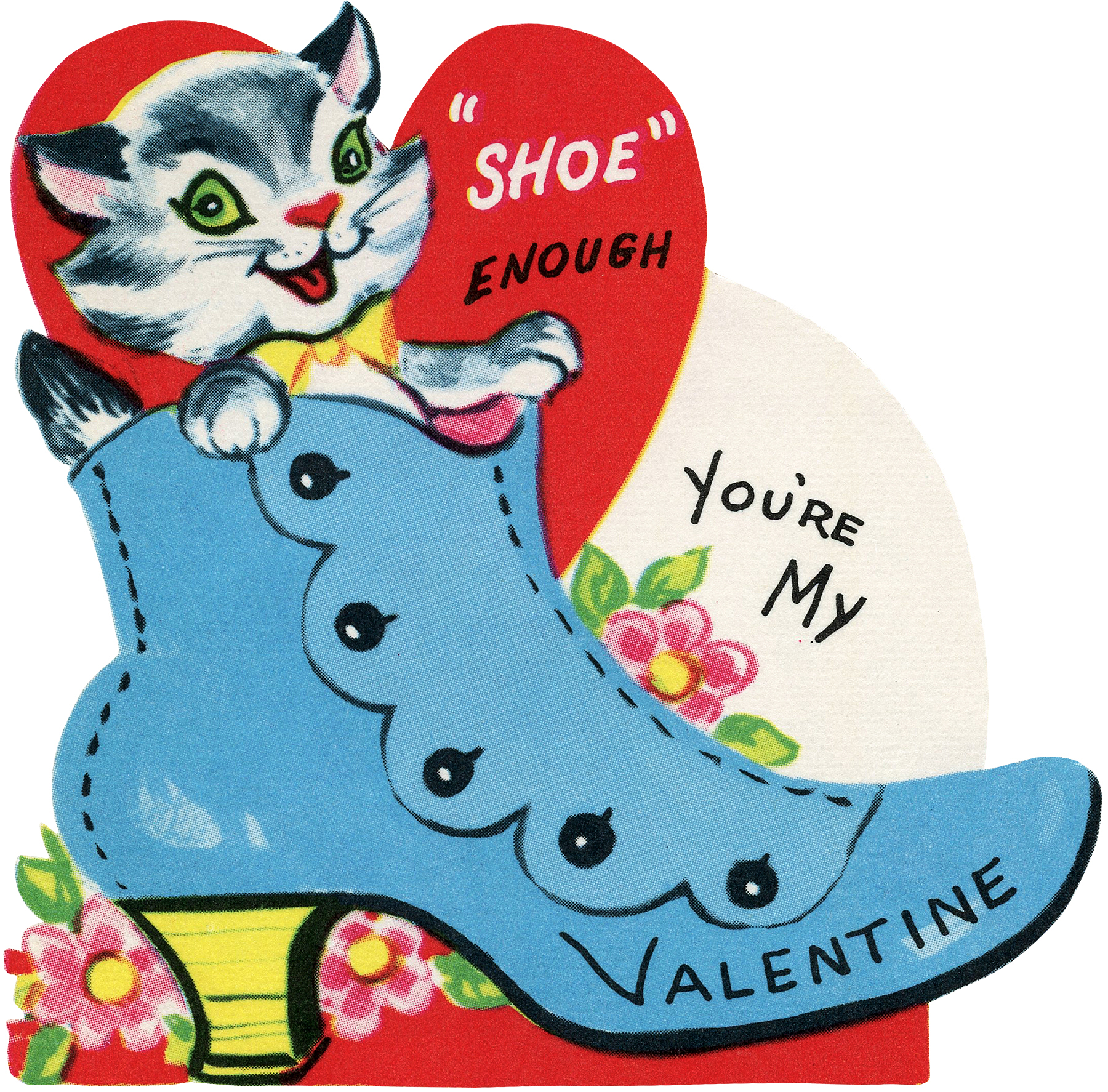 Retro Valentines with Animals! Graphics Fairy