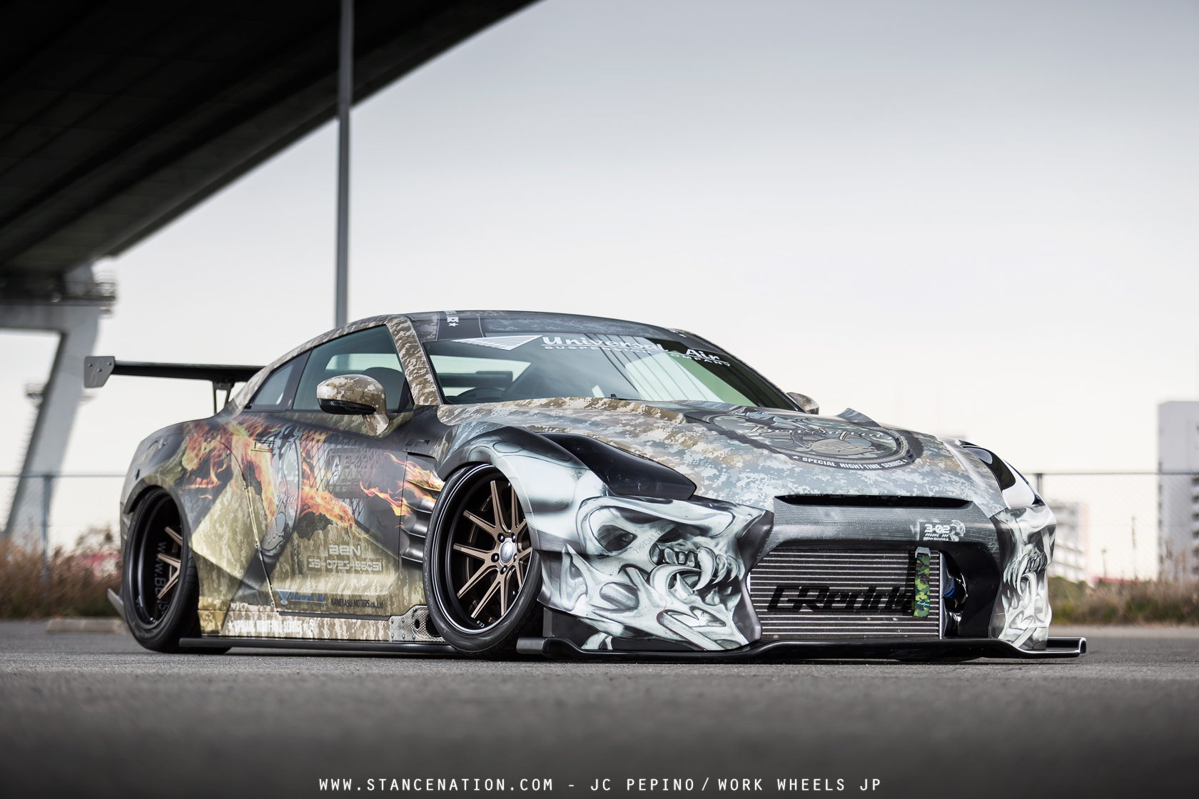 BEN SOPRA X UNIVERSAL AIR X ART FACTORY NISSAN GT R. StanceNation™ // Form > Function