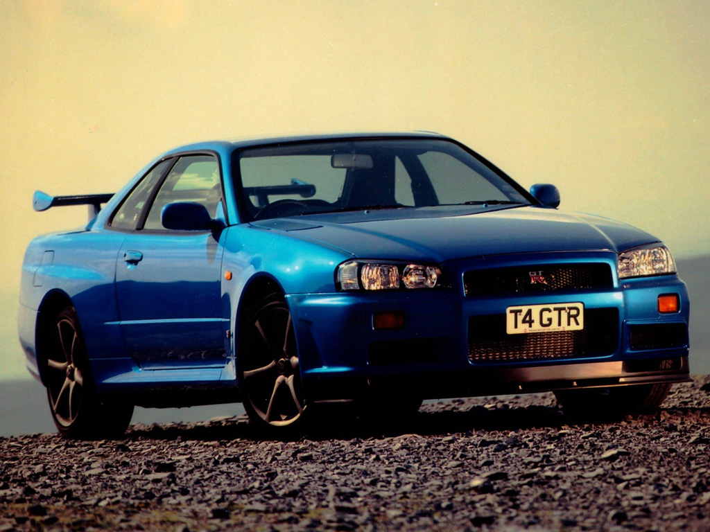 R34 Nissan Skyline GTR 1024x768 Wallpaper / Desktop Background Picture