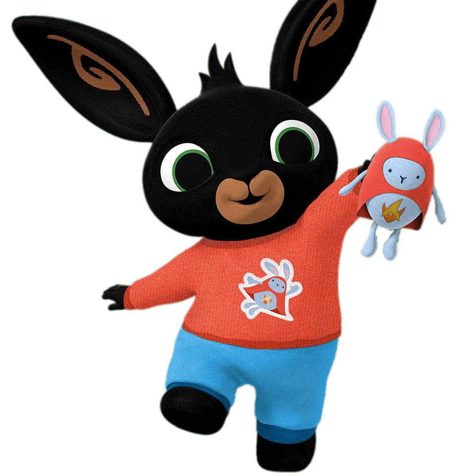 Bing Bunny is Playing with Hoppity transparent PNG