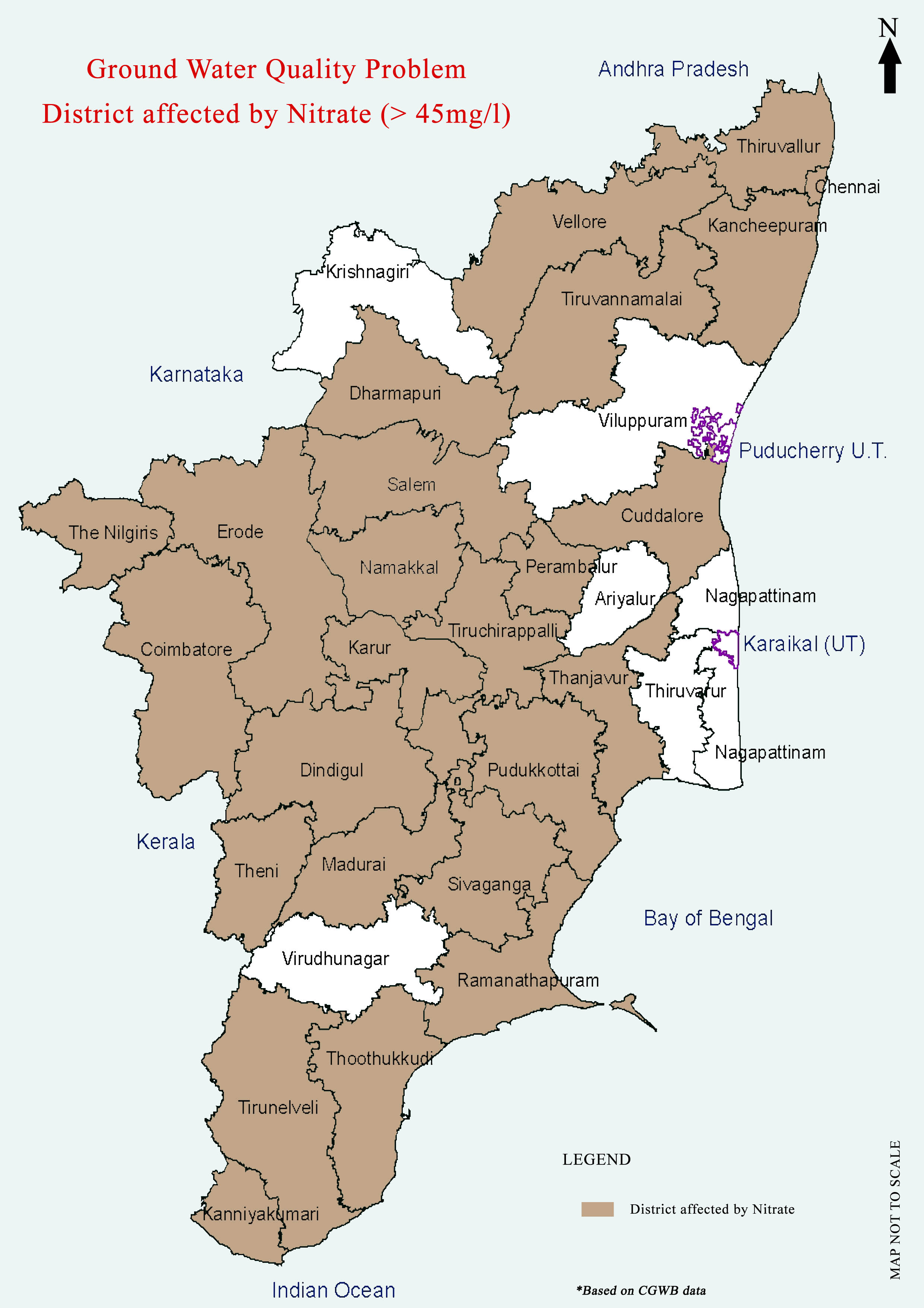 Maps On Groundwater Quality Tamil Nadu A Collection By Environmental Information System Centre, Department Of Environment, Government Of Tamil Nadu. India Water Portal
