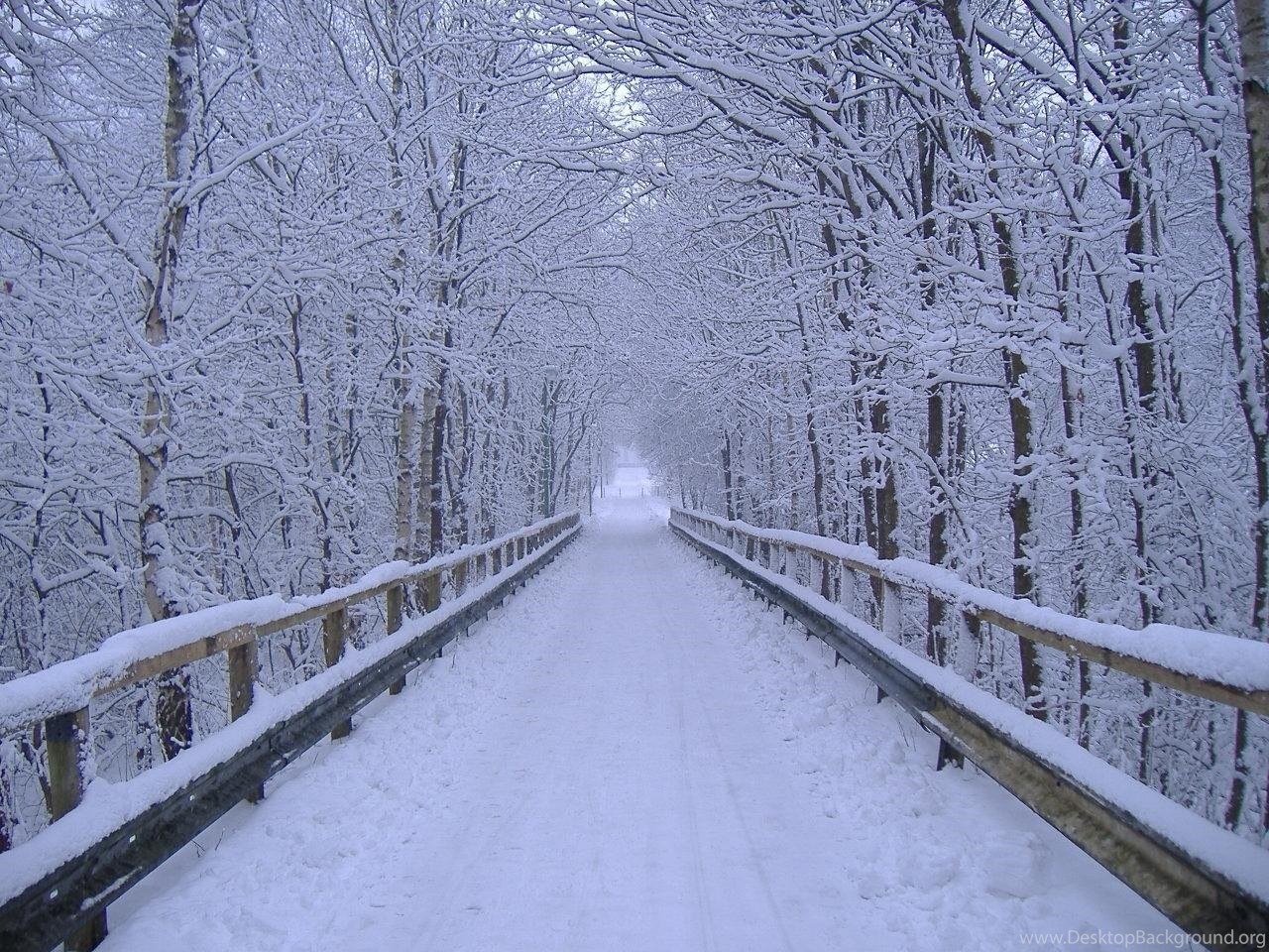 Winter Road Scenes for Desktop Desktop Background