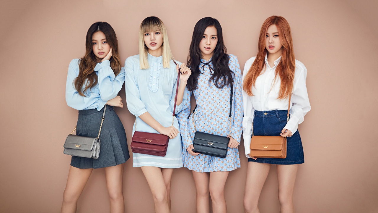 Desktop Wallpaper Skirt Blackpink Rose Kpop Lisa Jennie Jisoo