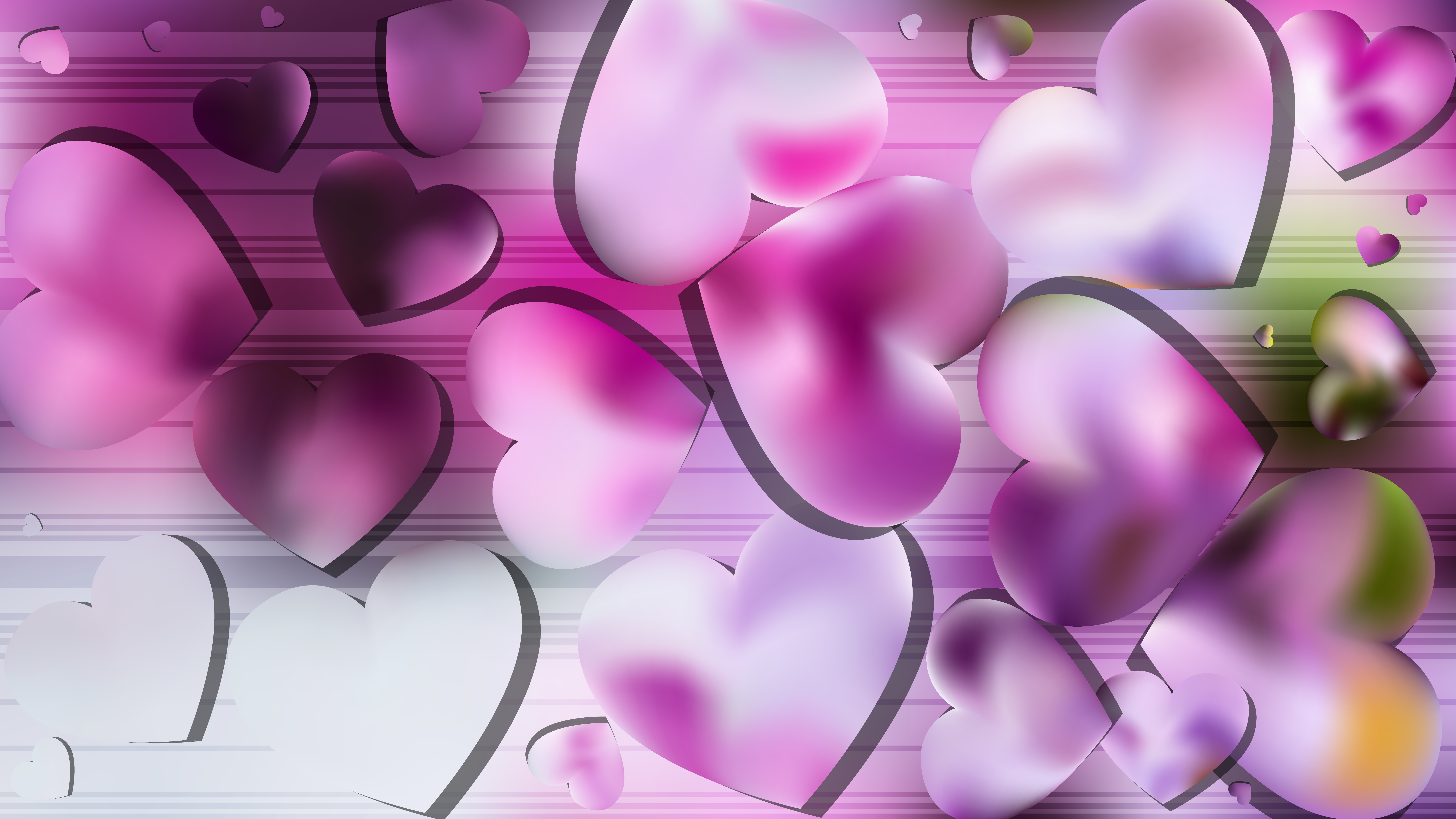 Free Light Purple Valentines Day Background