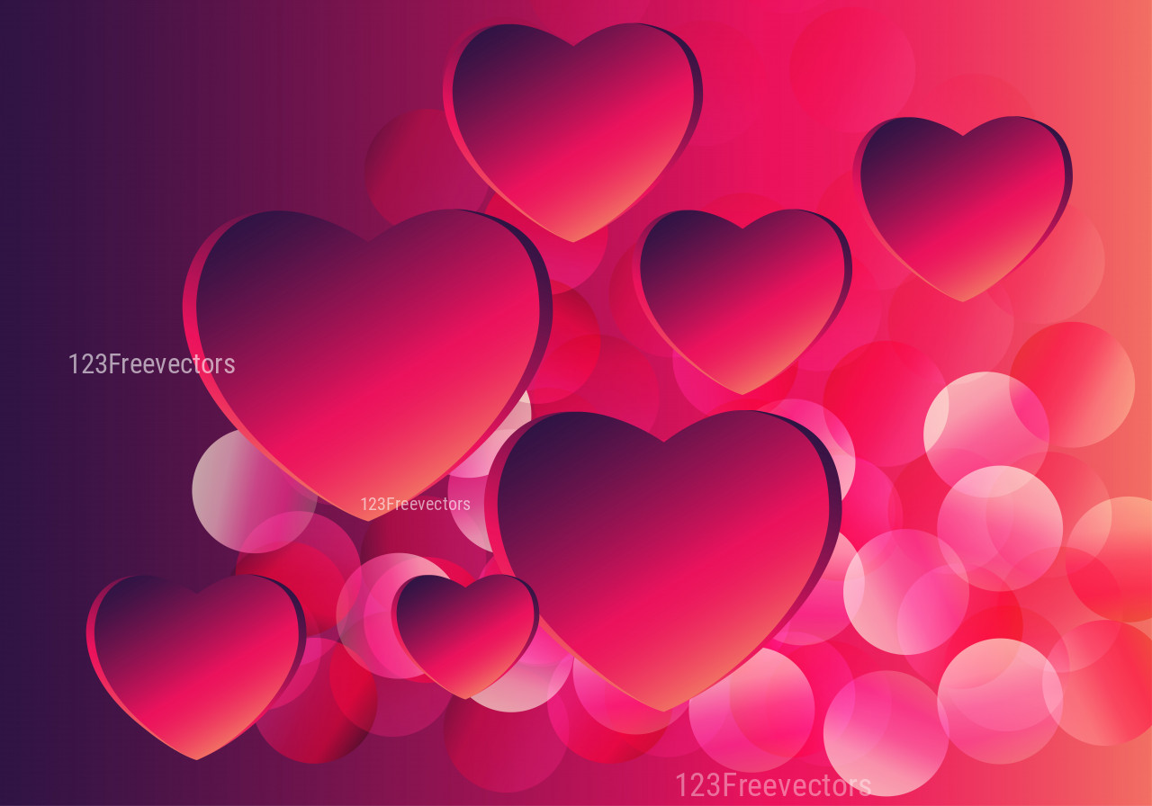 Pink and Purple Valentines Background