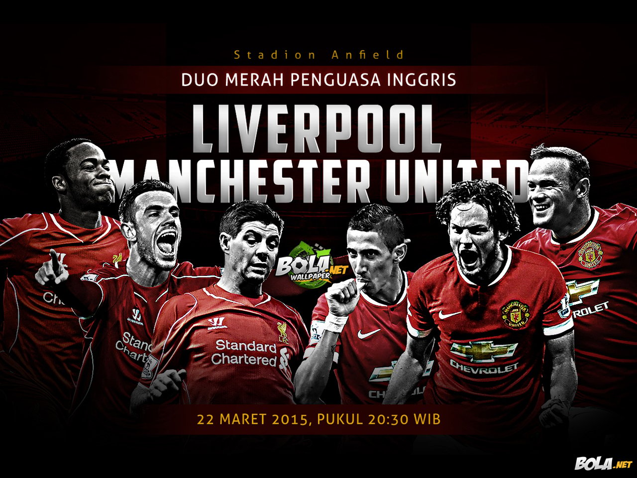 Download Wallpaper Liverpool Vs Manchester United Bolanet HD Wallpaper
