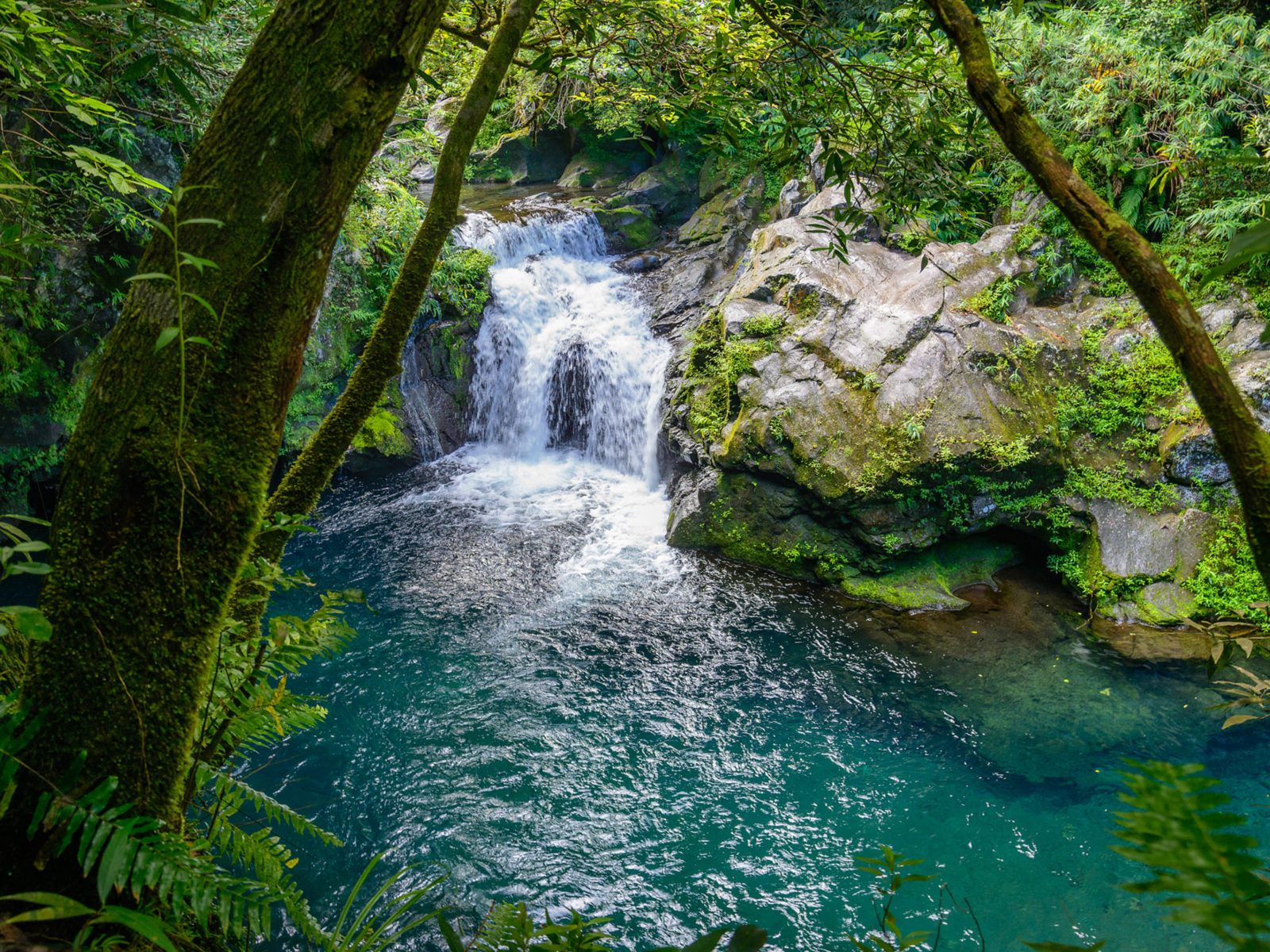 Tropical Waterfall On The Langevin River La Reunion Island Indian Ocean Ultra HD Wallpaper For Desktop Mobile Phones And Laptops, Wallpaper13.com