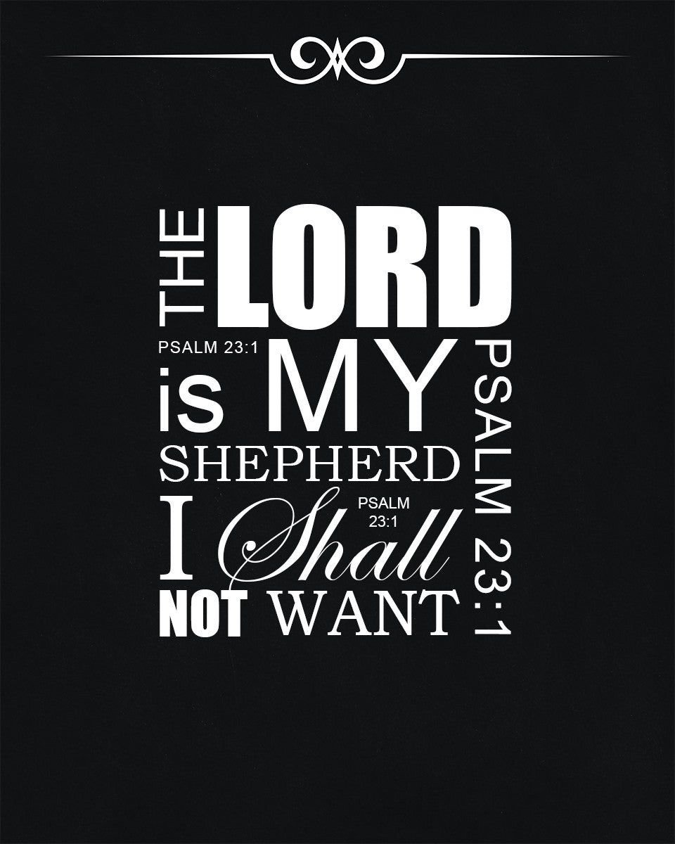 Psalm 23:1 The Lord is My Shepherd Bible Verse Art Downloads Verses To Go