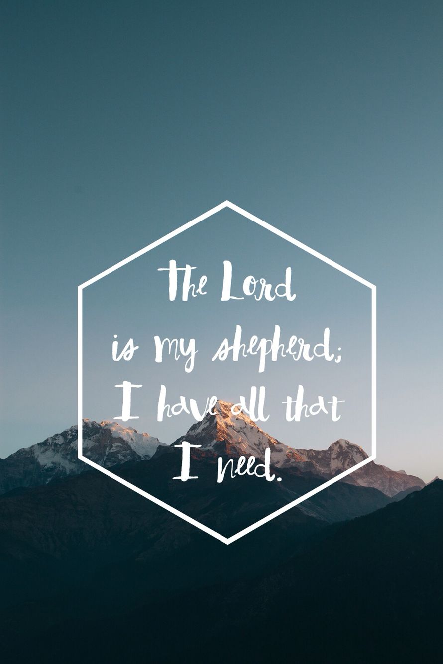 iPhone wallpaper Lord is my Shepherd. 배경화면