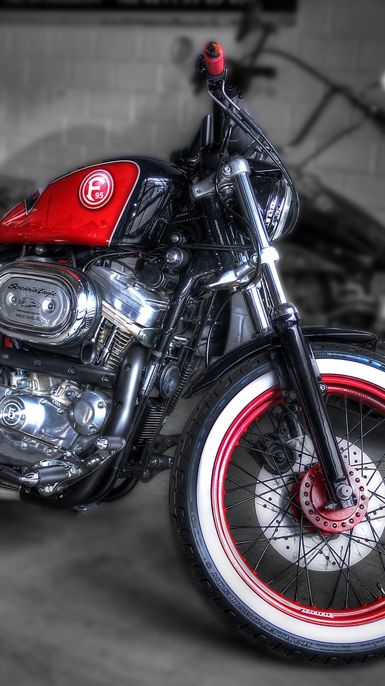 Harley Davidson F95 Custom Motorcycle 750x1334 IPhone 8 7 6 6S Wallpaper, Background, Picture, Image