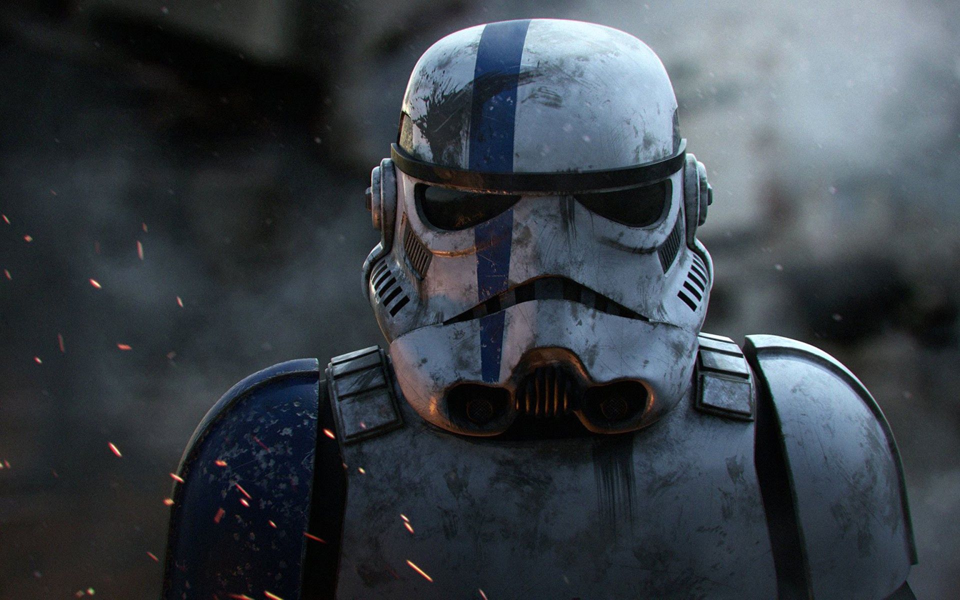 Lovely Wallpaper Stormtrooper Blue Stripe Helmet. Stormtrooper, Blue stripes, Star wars wallpaper