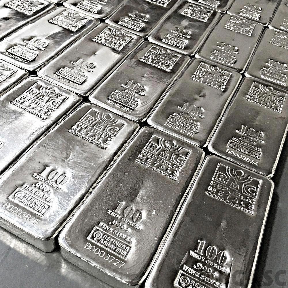 oz Republic Metals RMC Cast Silver Bars .999 Fine Silver Bullion Ingot #GoldInvesting. Silver bars, Silver bullion, Silver ingot