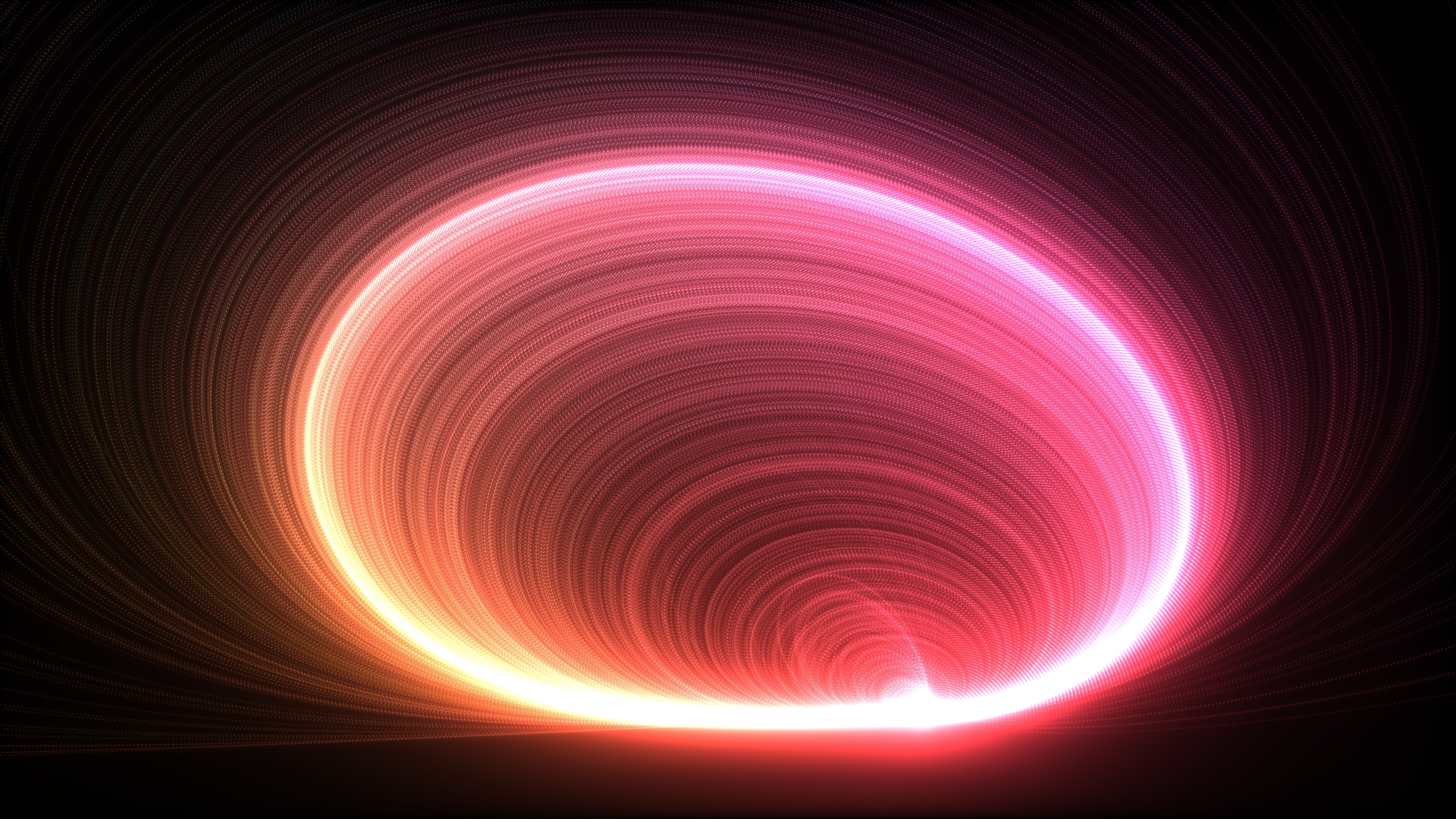 Wallpaper, abstract, red, circle, atmosphere, lines, Corona, light, color, shape, line, circles, computer wallpaper, geological phenomenon 5600x3150