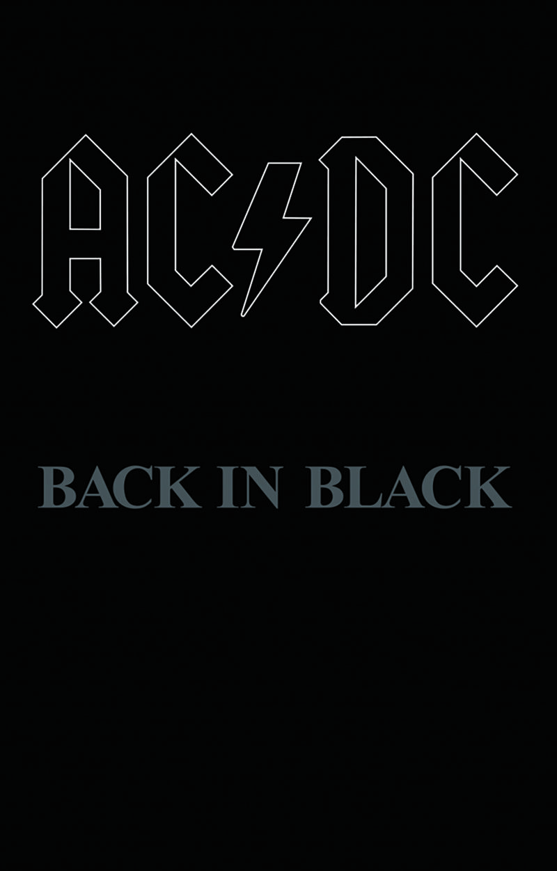 AC DC Back In Black Album World. Carteles de rock, Póster de banda, Portadas de discos