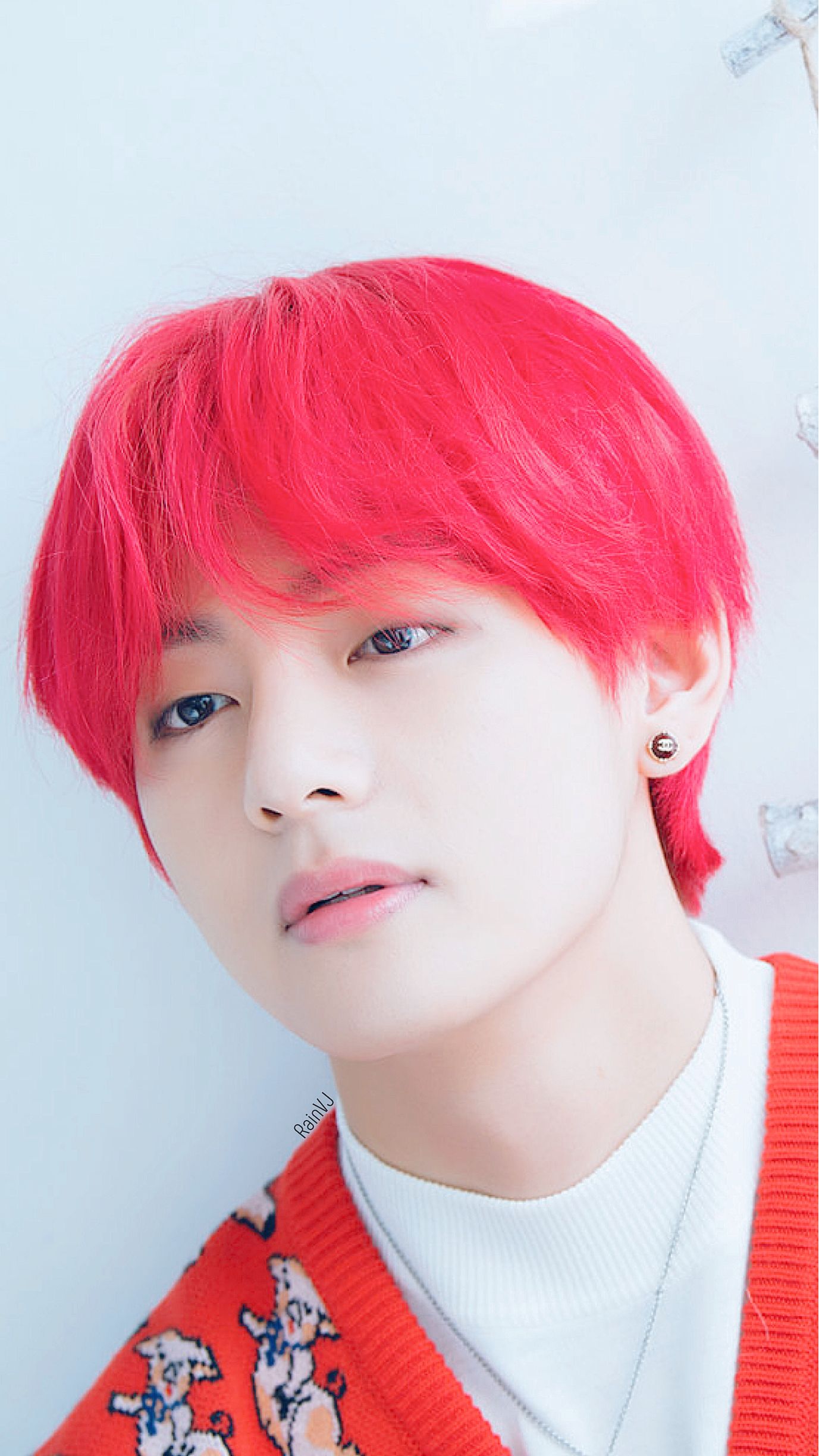 Kim Taehyung with red hair❤ It looks so good❤ | ARMY's Amino