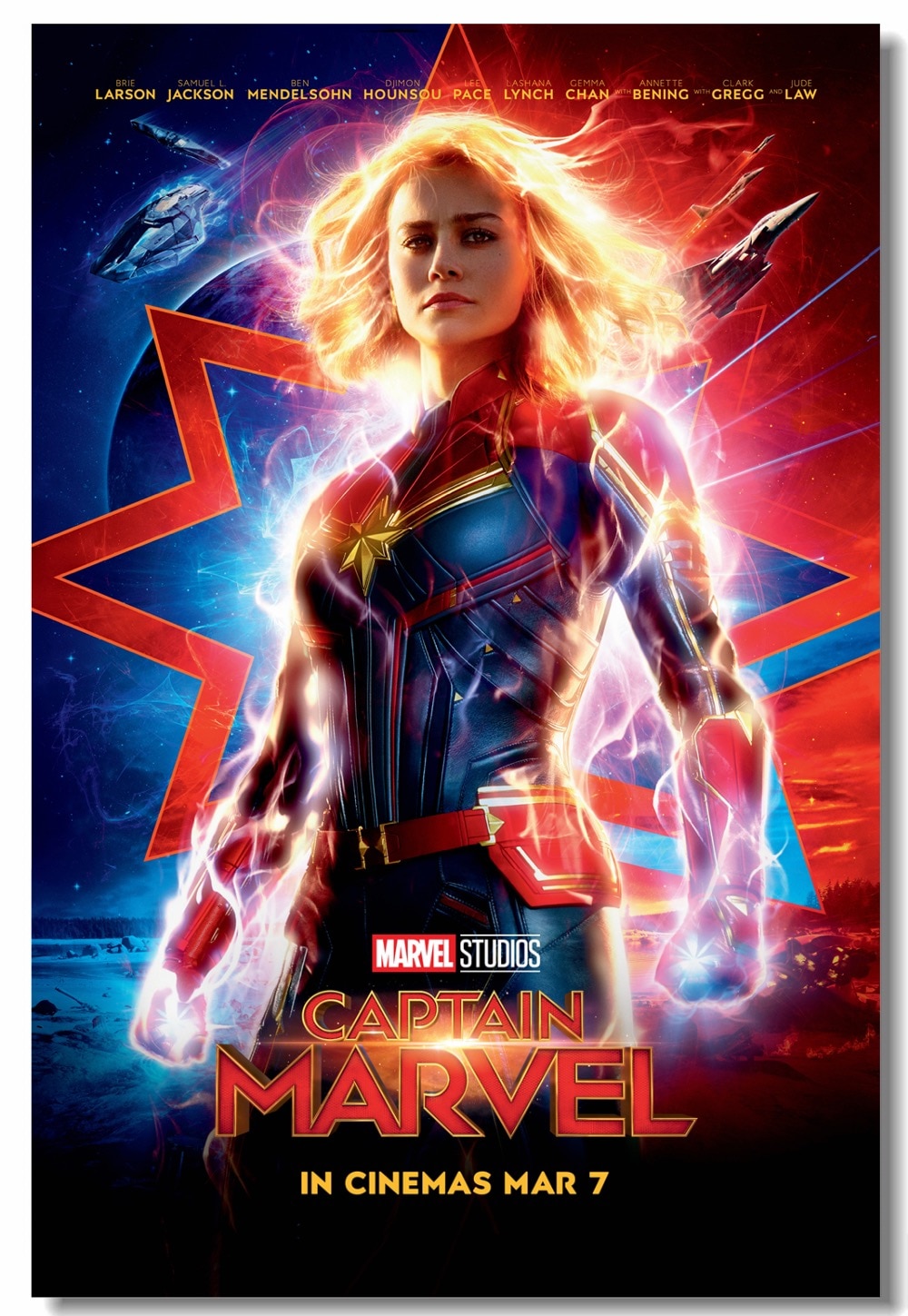 Custom Canvas Wall Decoration Captain Marvel Poster Captain Marvel Wallpaper Office Wall Stickers Mural Kid Bedroom Decals # at the price of $5.24 in aliexpress.com