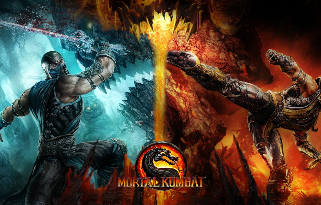 Wallpaper Scorpion, Mortal Kombat, Sub Zero Image For Desktop, Section игры