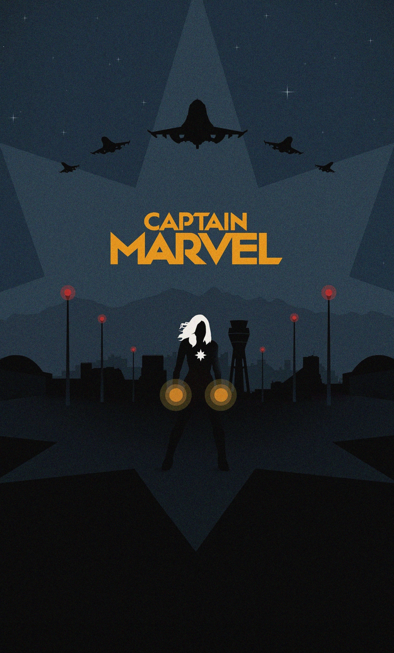 Download 1280x2120 wallpaper captain marvel, minimal, poster, iphone 6 plus, 1280x2120 HD image, background, 20624