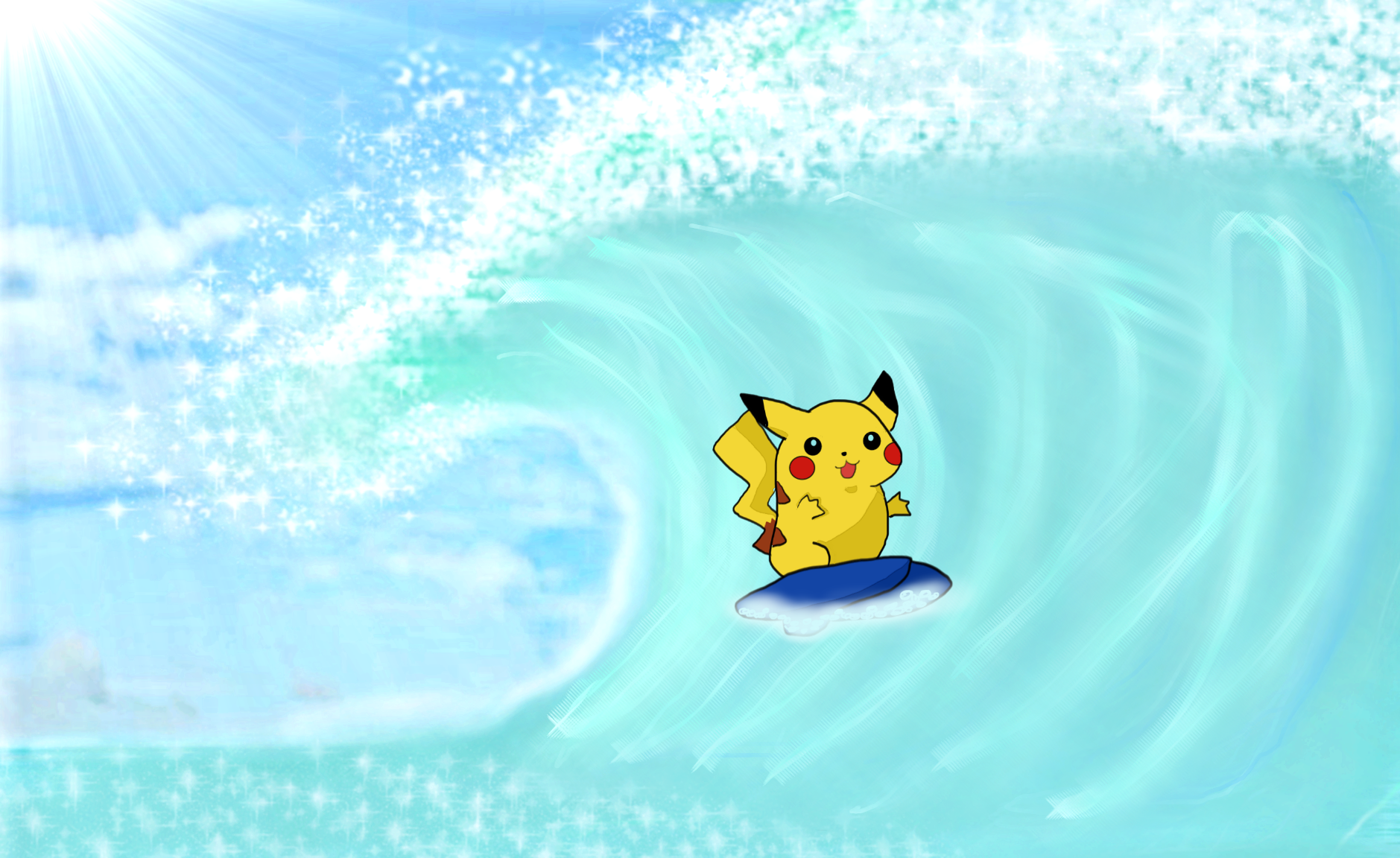 Surfing Pikachu