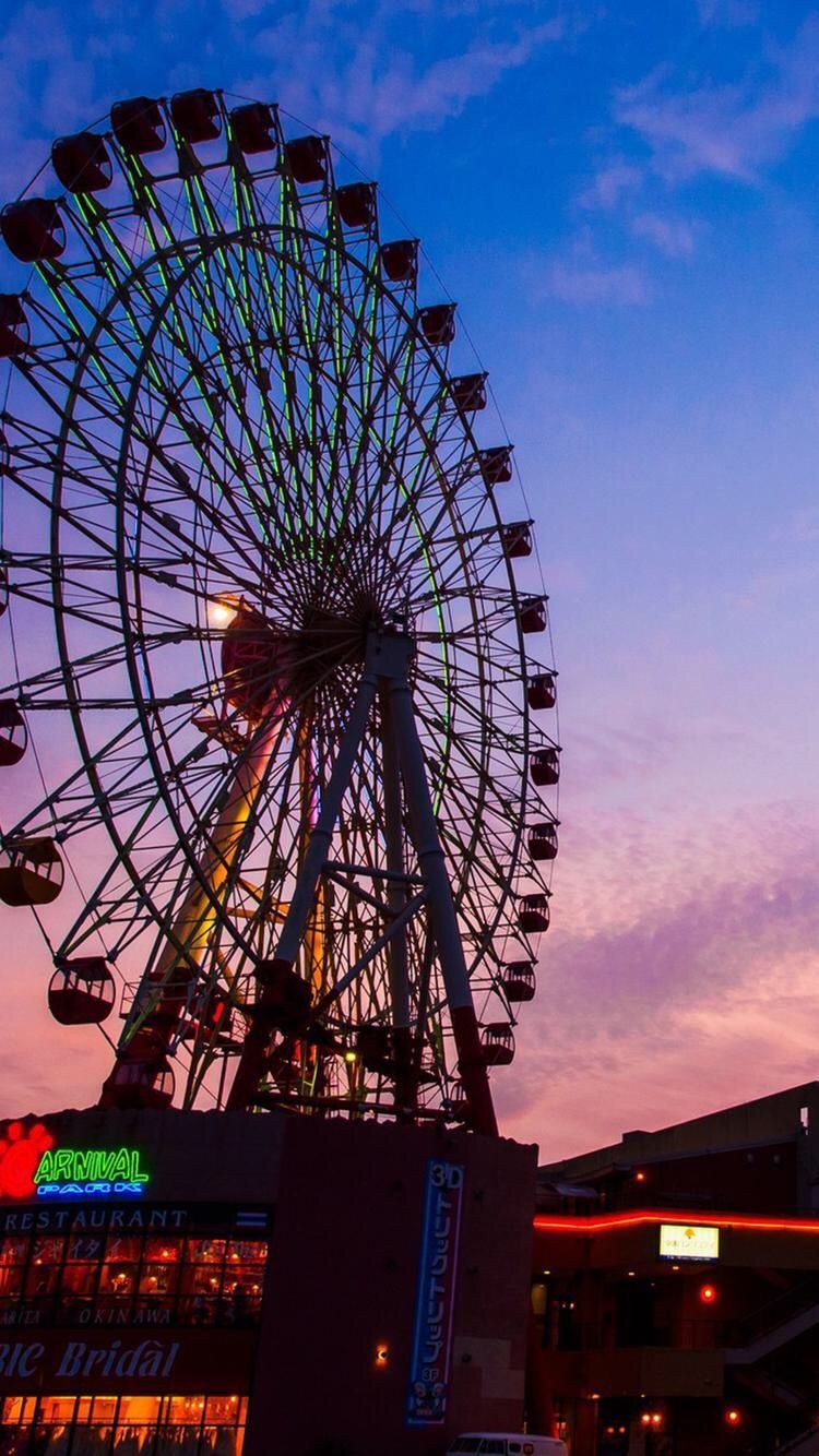 The Fair In A Park At Night With A Ferris Wheel Background Fair Frankfurt  Hd Photography Photo Background Image And Wallpaper for Free Download