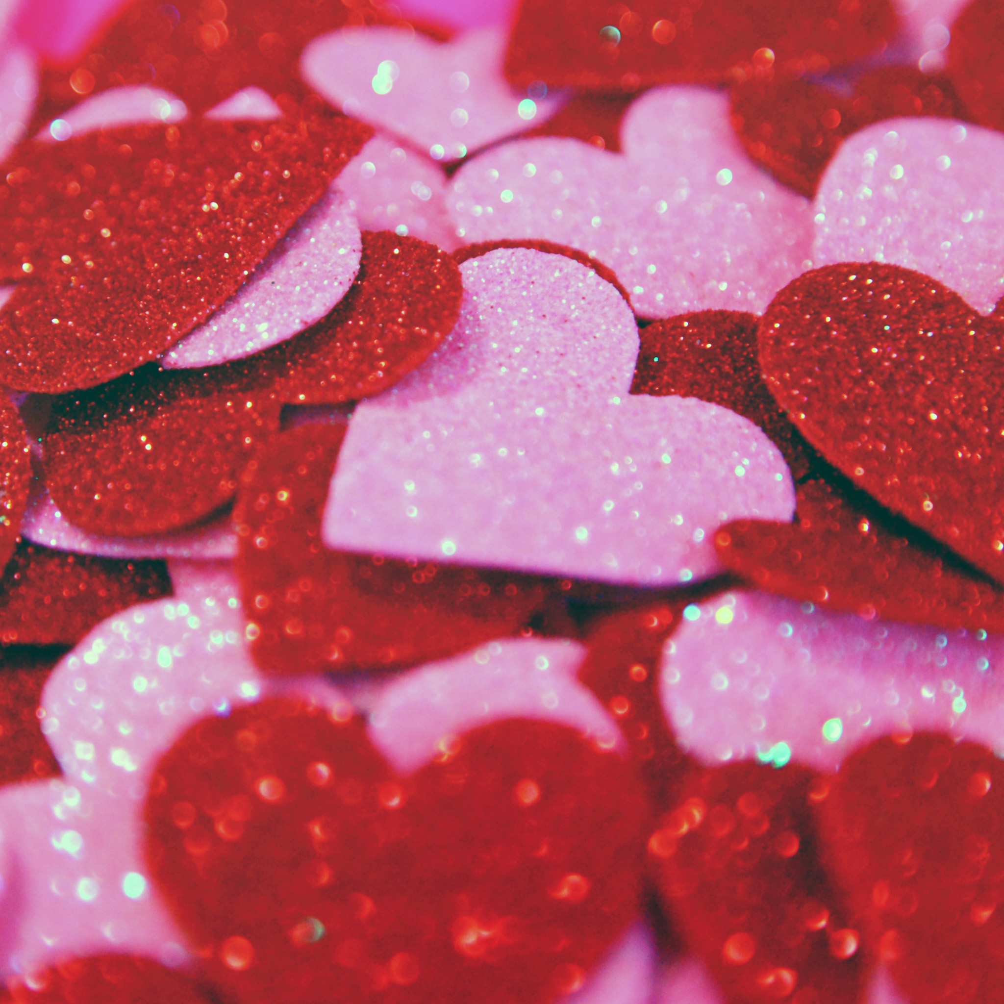 red and pink wallpaper, red, heart, pink, glitter, valentine's day