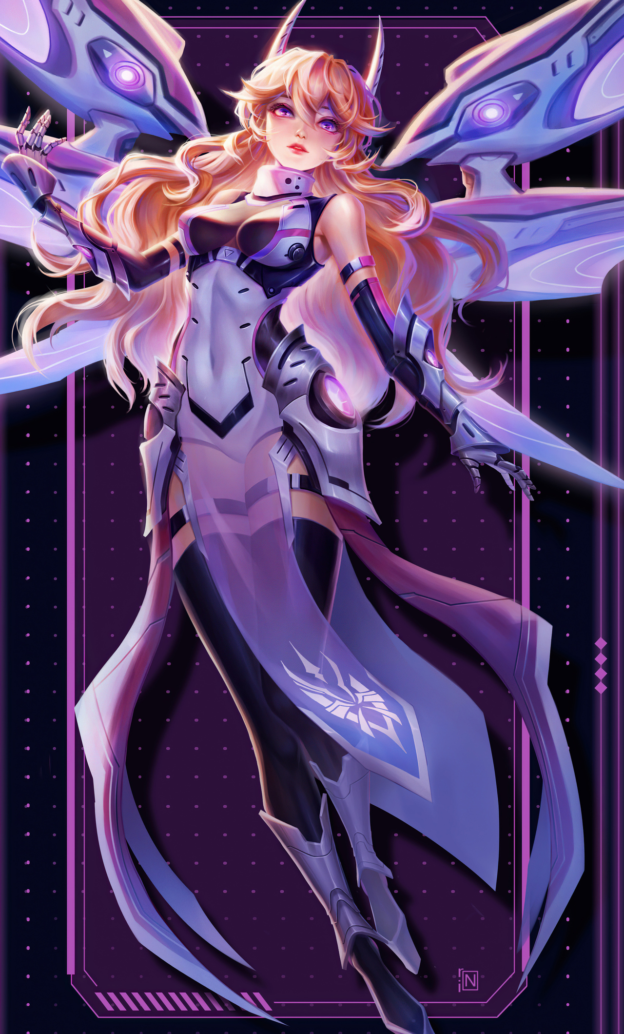 Fan Art Lauriel Aov Cybercore iPhone HD 4k Wallpaper, Image, Background, Photo and Picture