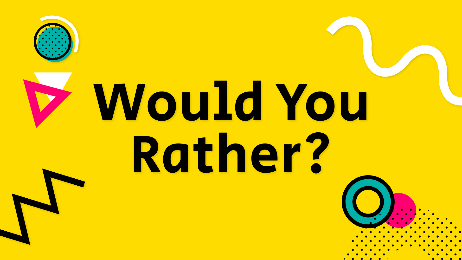The 10 most controversial 'Would you Rather' questions