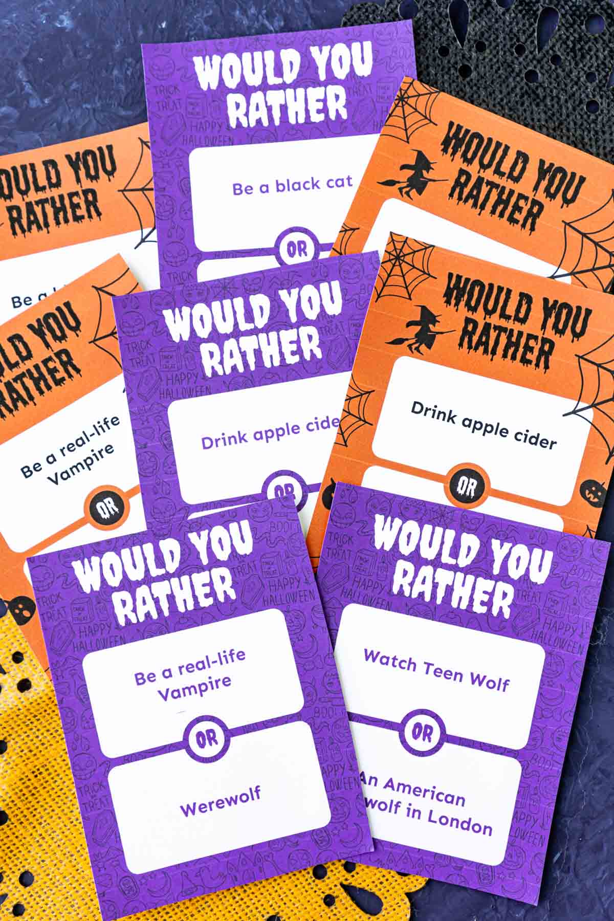 Halloween Would You Rather Questions {Free Printable} Party Plan