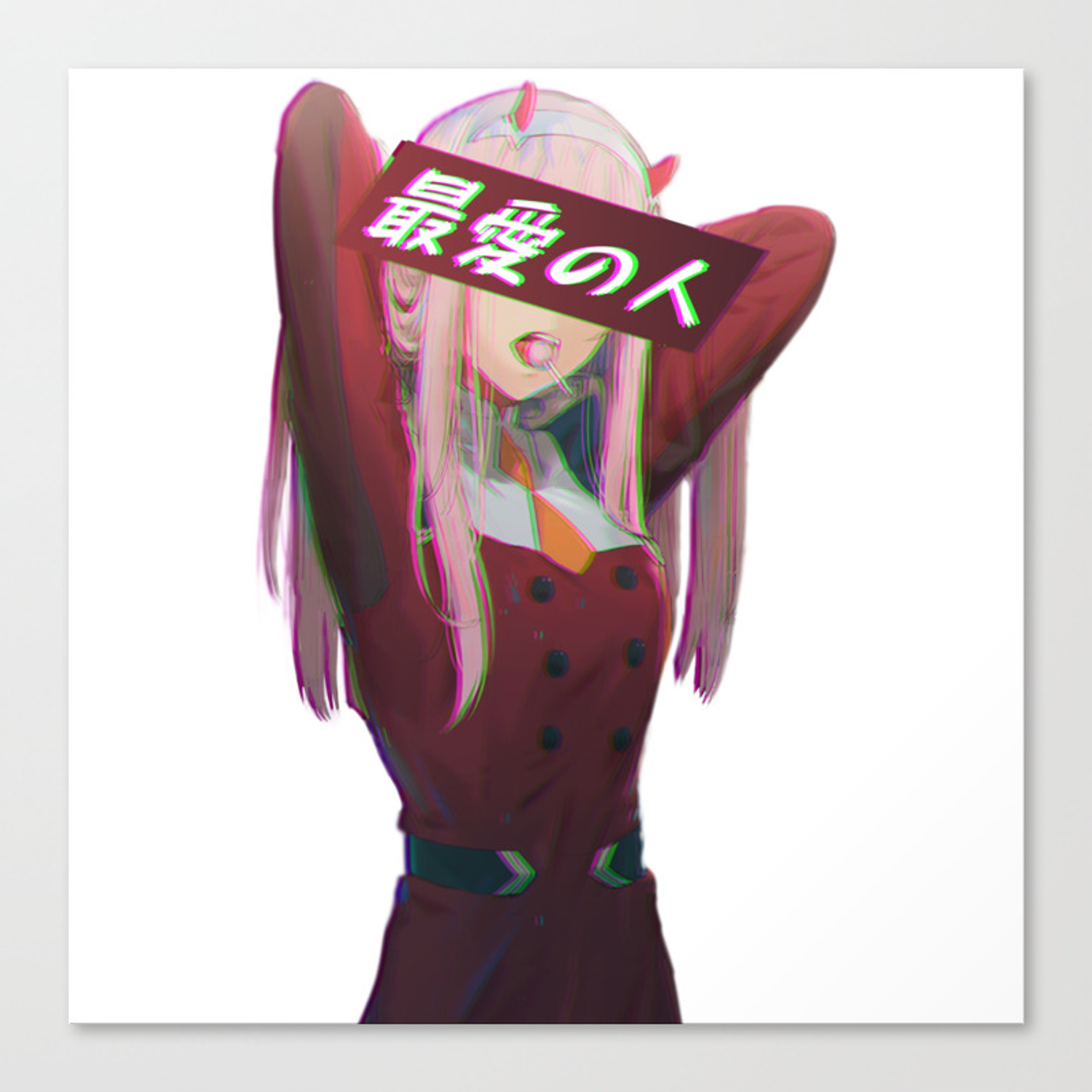 ZERO TWO DARLING IN THE FRANXX JAPANESE ANIME AESTHETIC Canvas Print