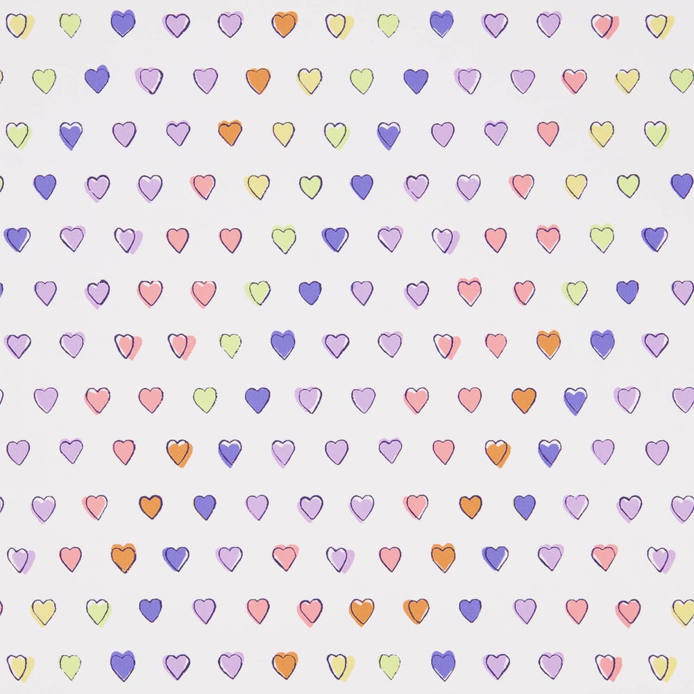 Disco Hearts Peel and Stick Removable Wallpaper