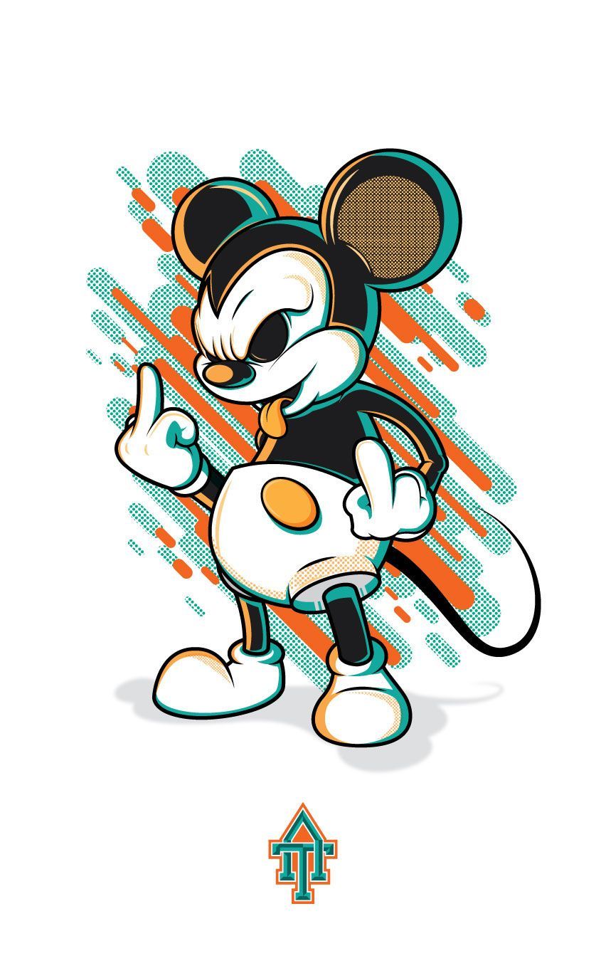 Gangster Mickey Mouse Wallpaper