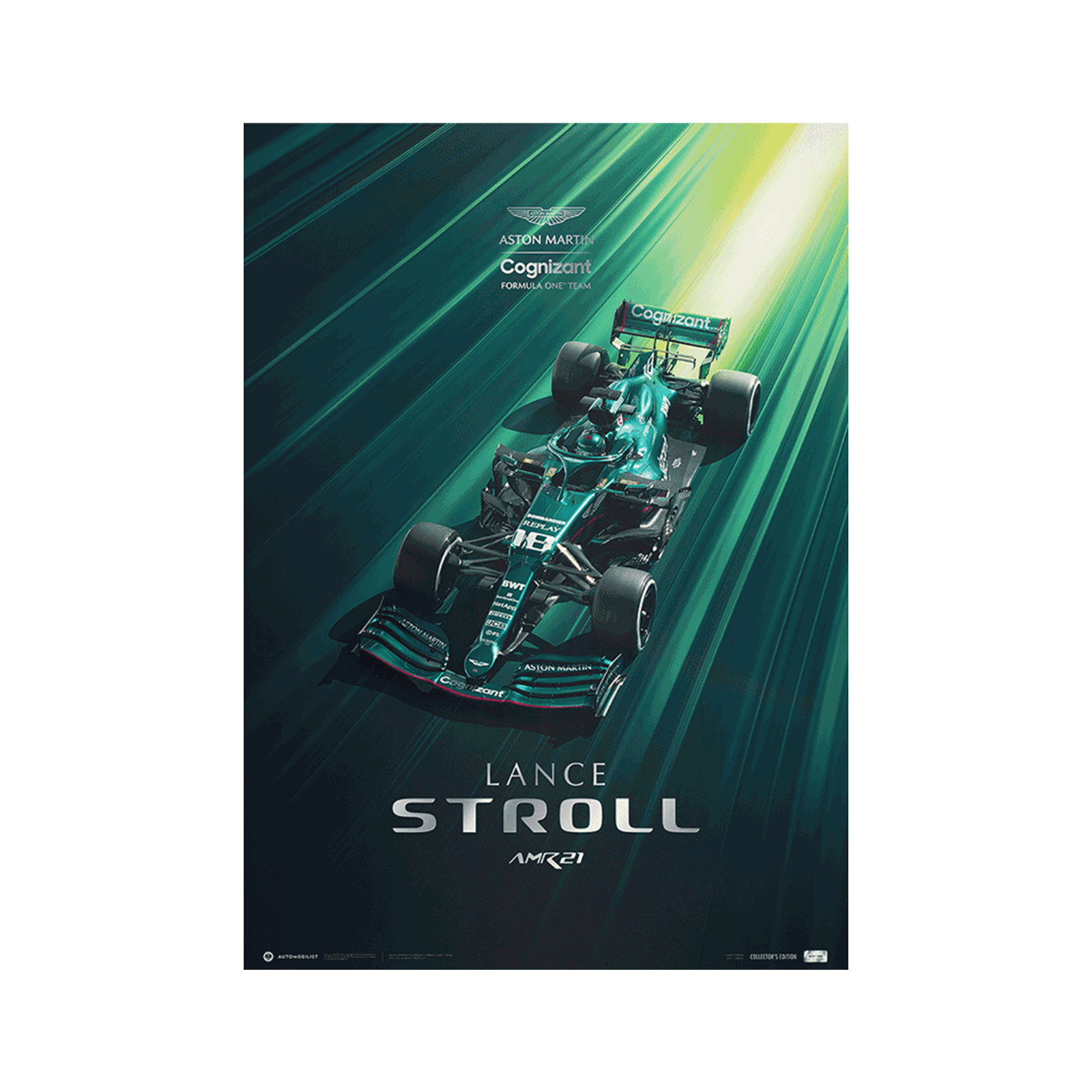 Aston Martin F1 Stroll 2021's Edition Poster– Aston Martin Cognizant F1 Store