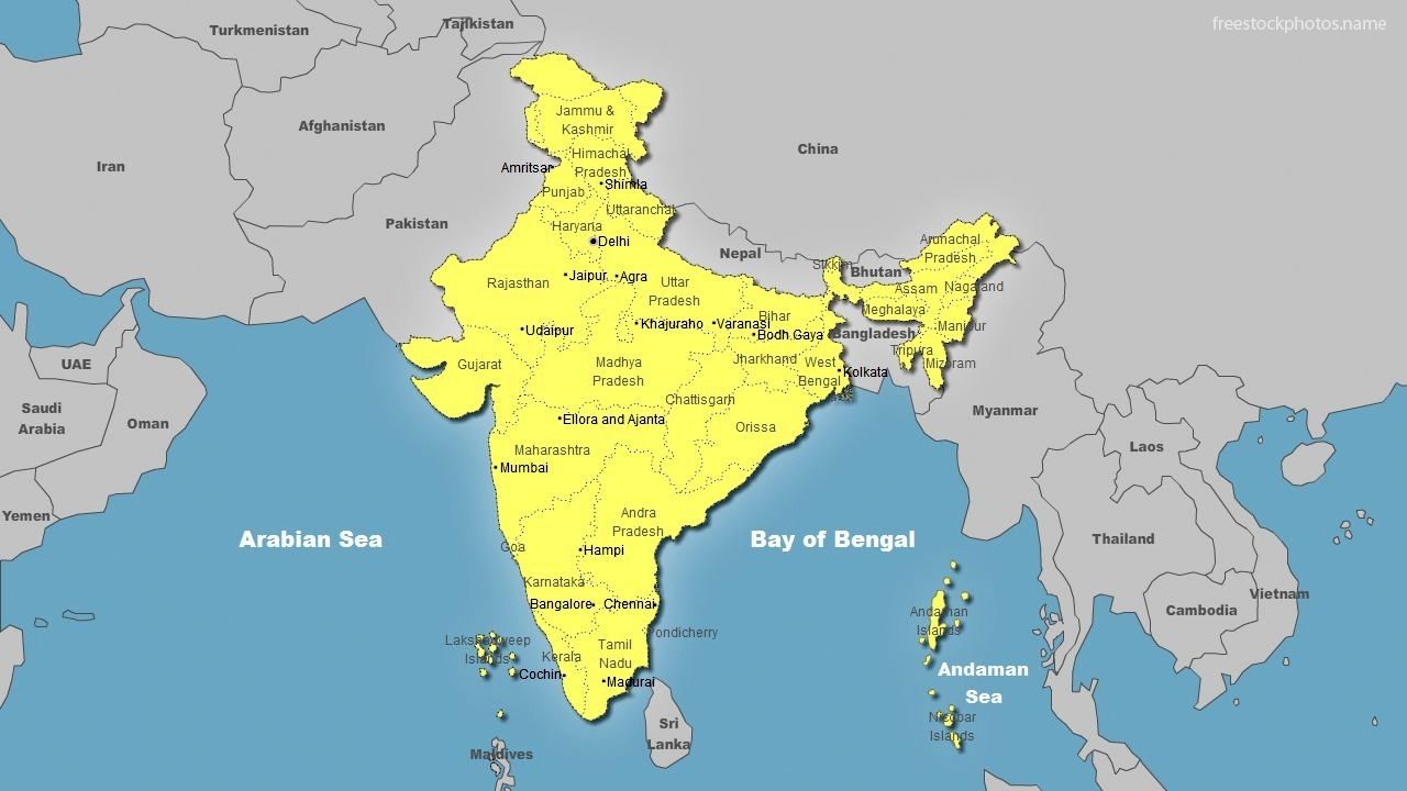 Map of India With States ideas. india map, map, india image