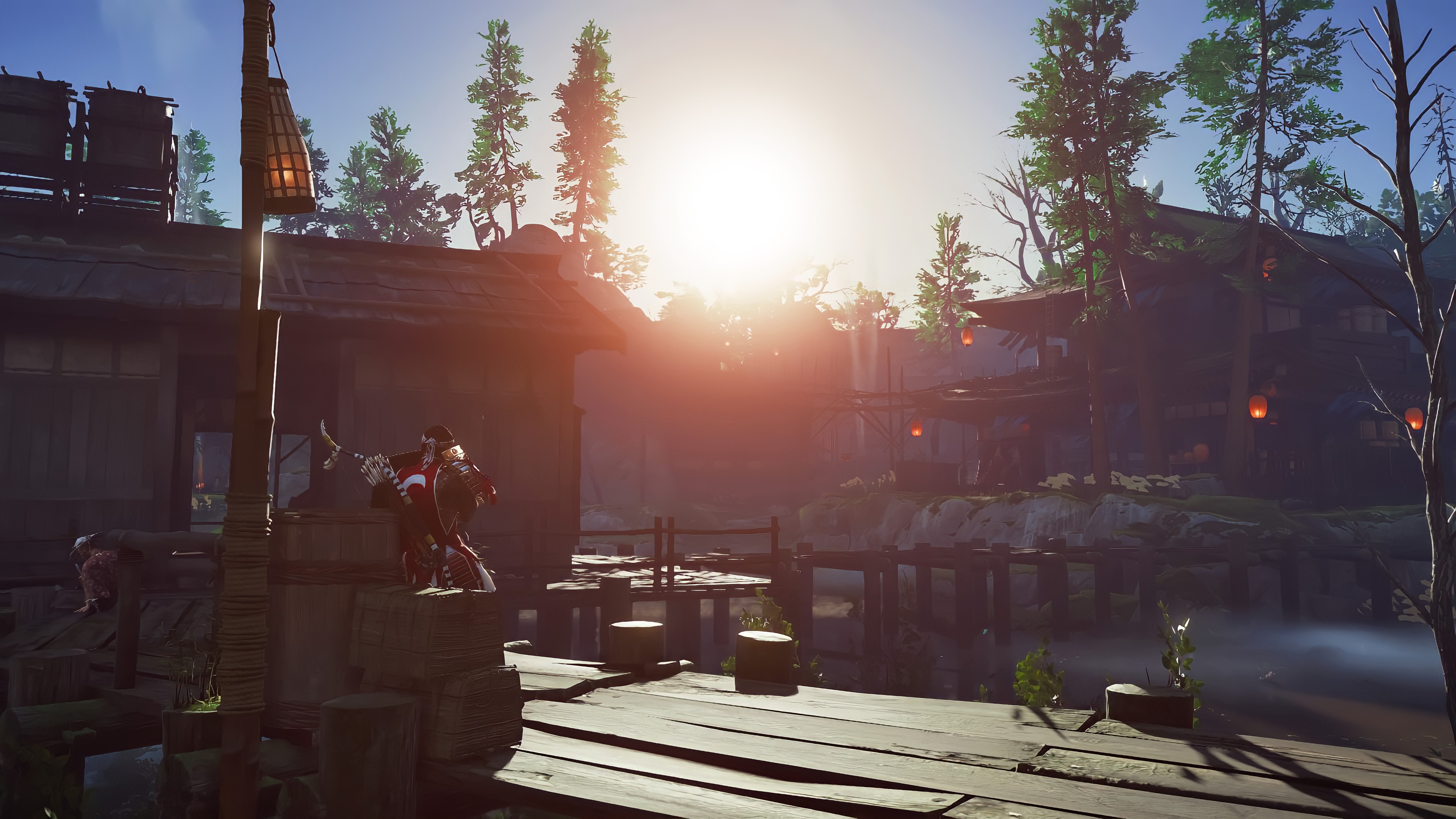 Ghost Of Tsushima Jin Sakai PlayStation Screen Shot Video Games Samurai Feudal Japan Video Game Land Wallpaper:3840x2160