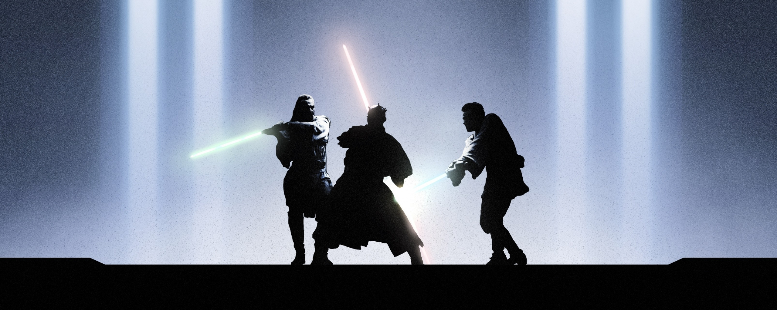Download Star wars, Jedi, fight, artwork wallpaper, 2560x Dual Wide, Wide 21: Widescreen