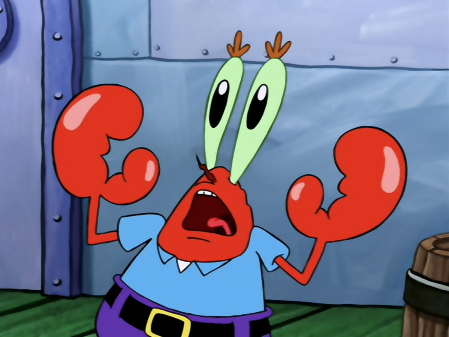 Mr krabs shocked face