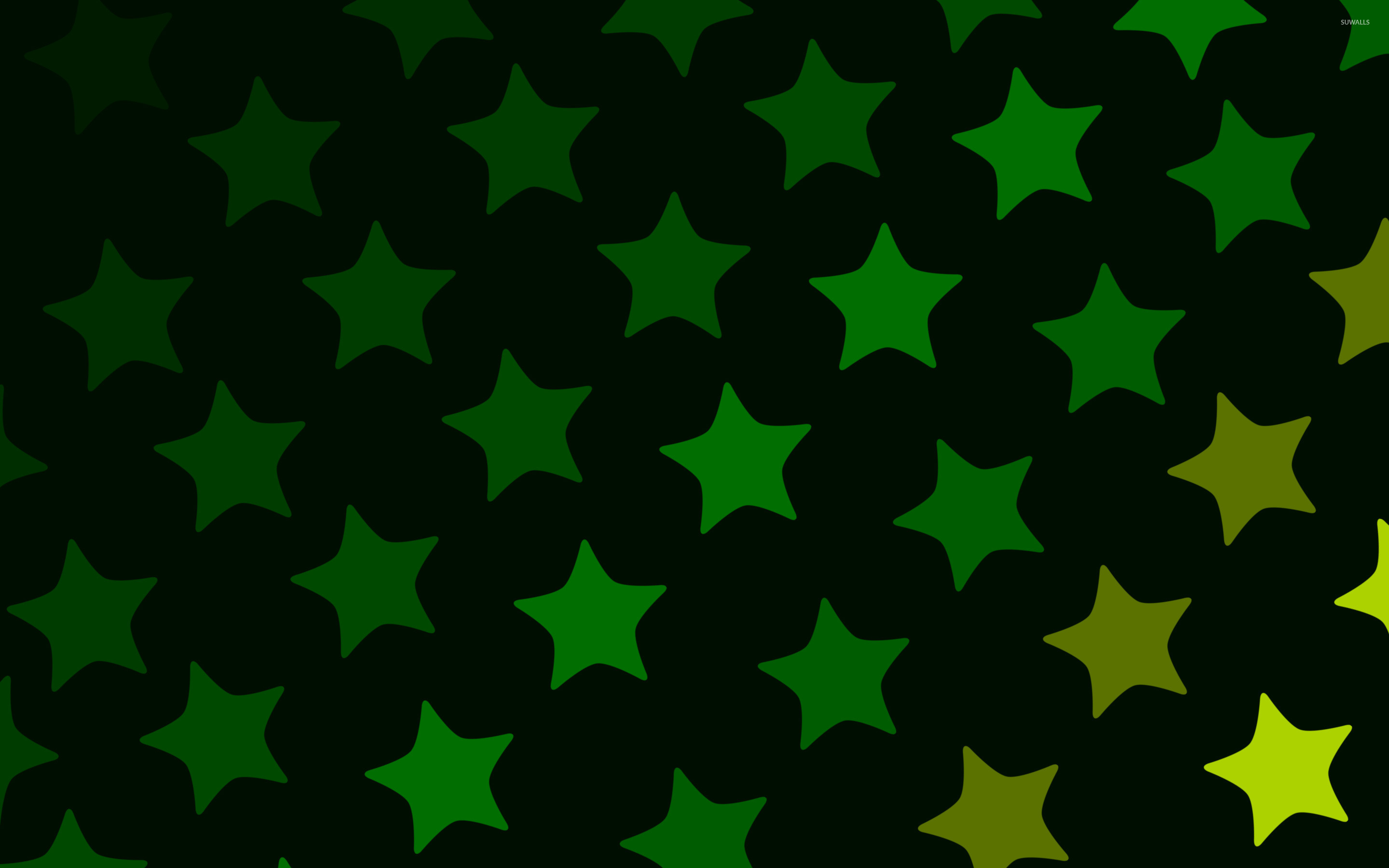 green stars wallpaper