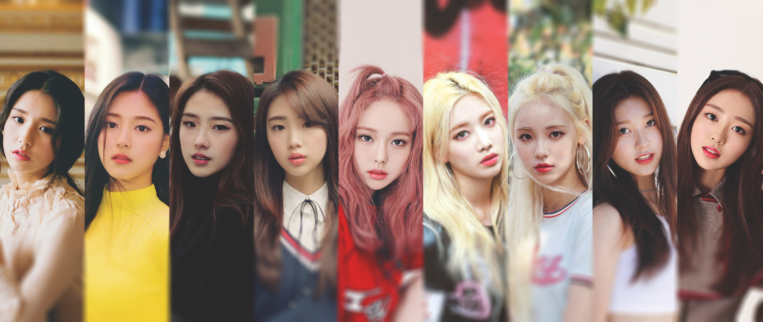 K Pop LOONA Women Heejin HyunJin HaSeul YeoJin Kim Lip JinSoul Choerry Yves Vivi Wallpaper:2560x1080