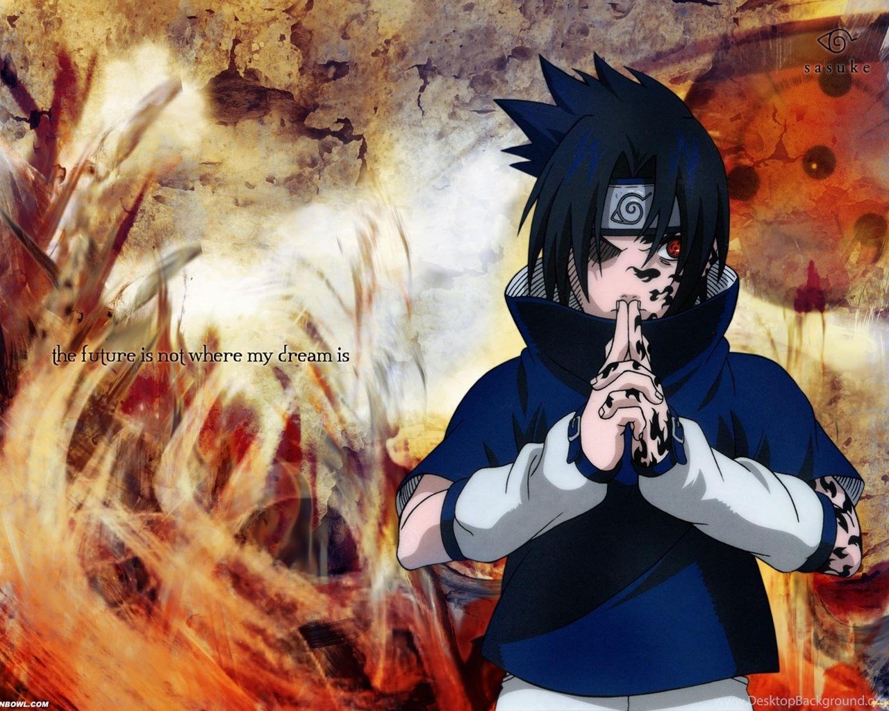 Naruto Comic Update: Sasuke Ninjutsu Wallpaper Desktop Background